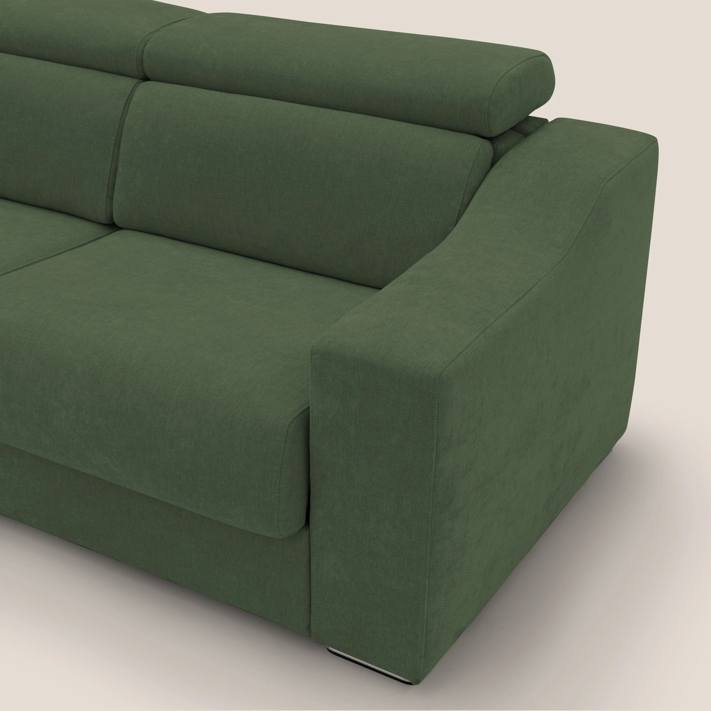 Bomber Canapé convertible matrimonial avec têtières en tissu imperméable T14 vert - Image 7