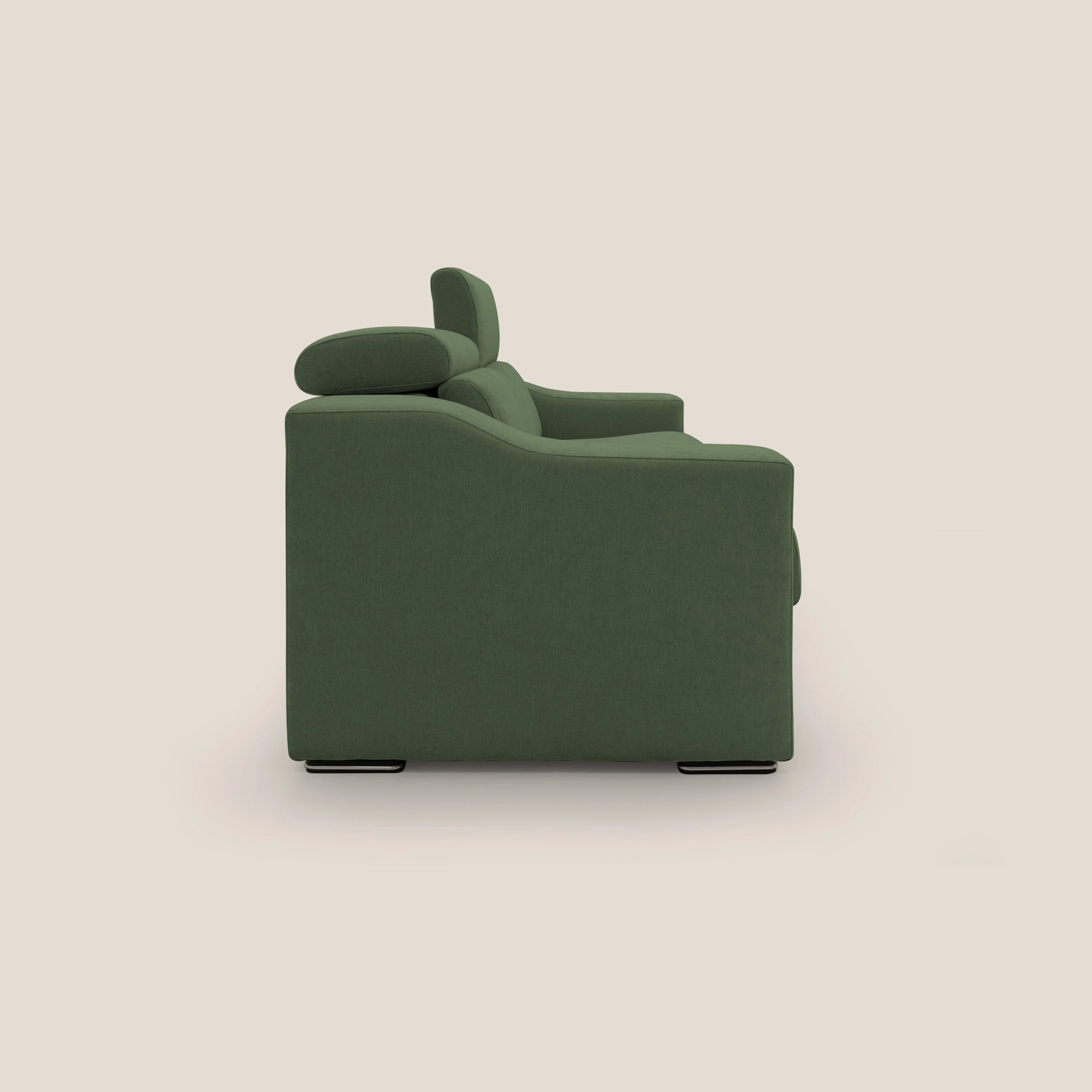 Bomber Canapé convertible matrimonial avec têtières en tissu imperméable T14 vert - Image 8