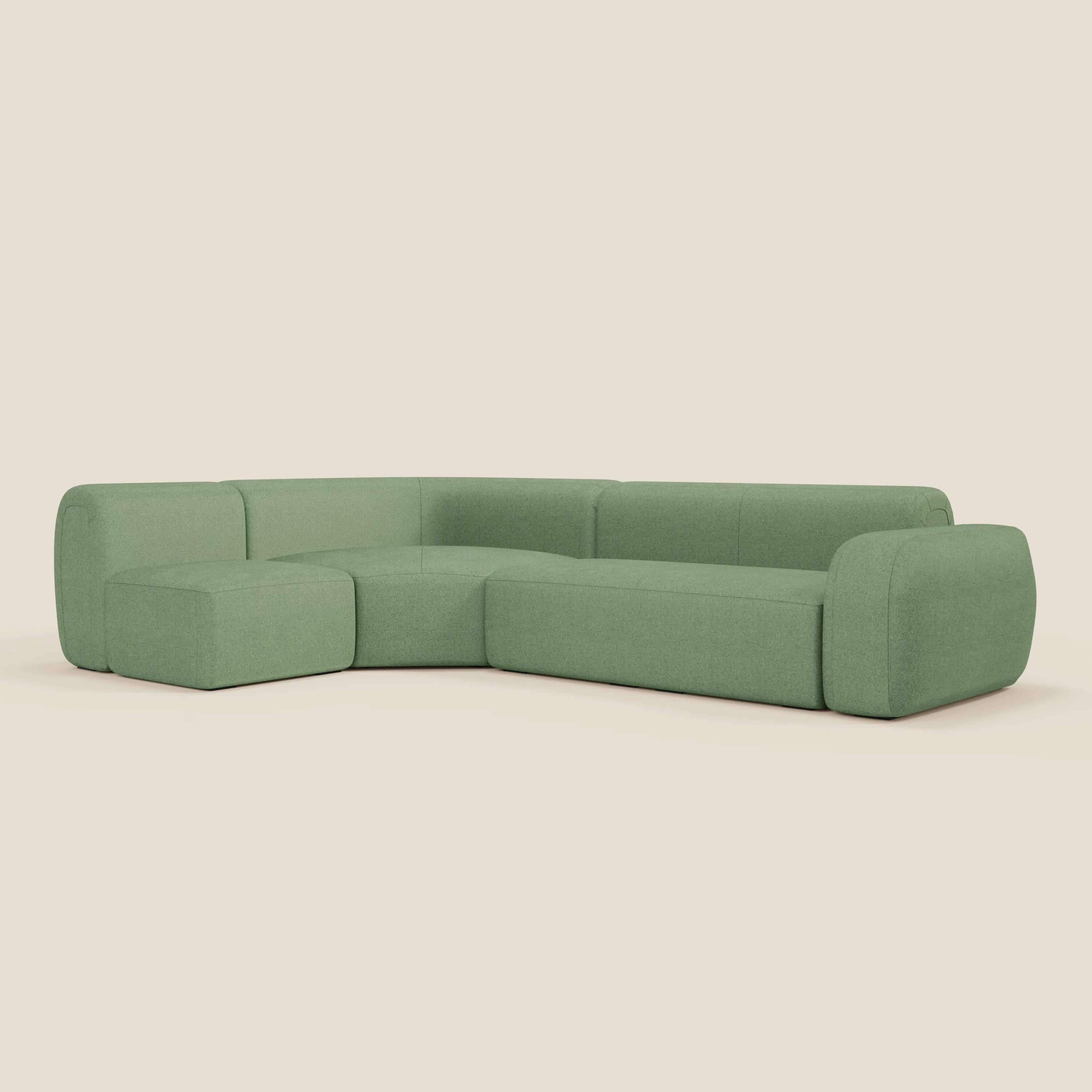 BonBon Canapè d'angle modulable - tissu détachable T23 vert menthe - Image 10