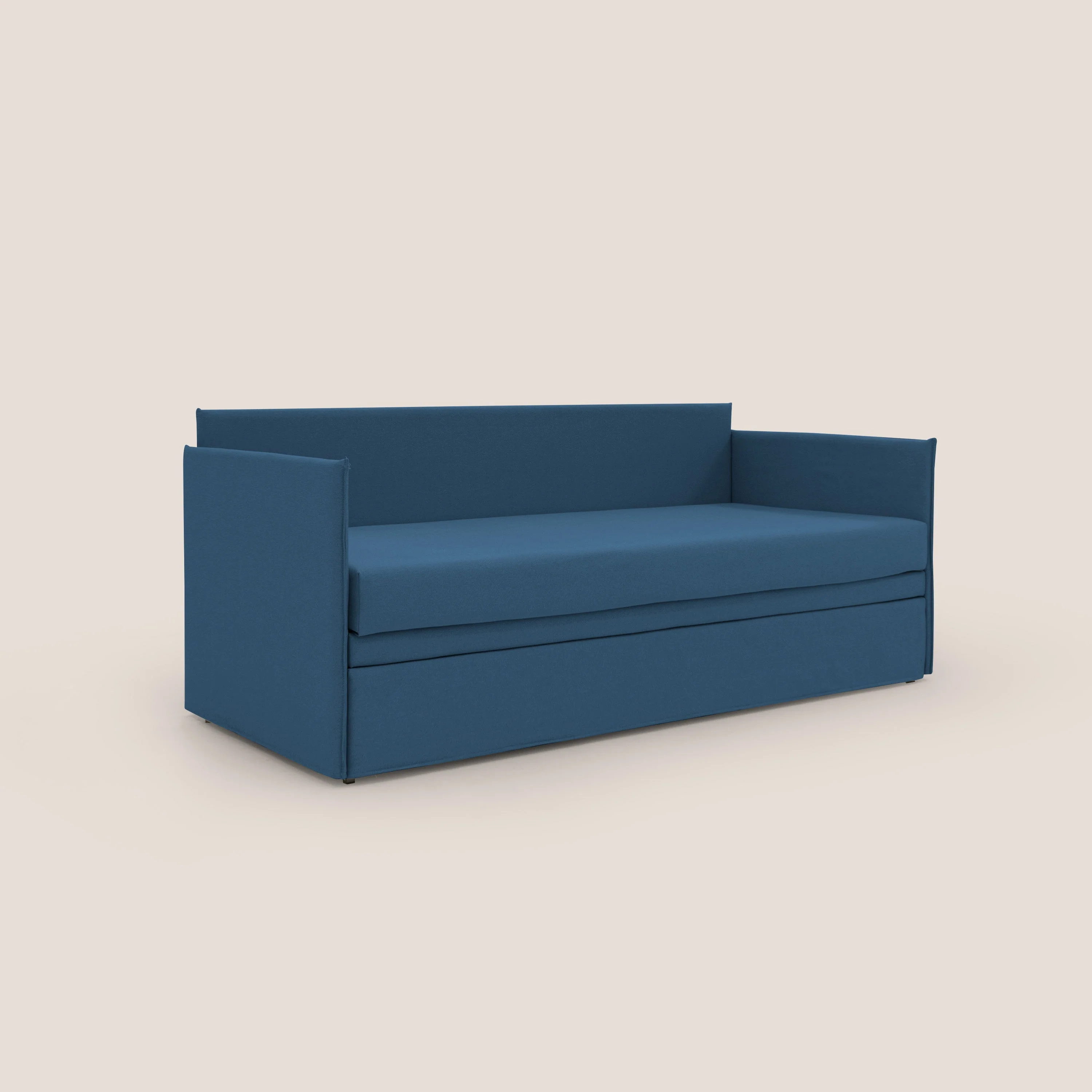 Brenta Canapé duplex avec lits jumeaux et tissu effet coton imperméable T13 bleu - Image 3