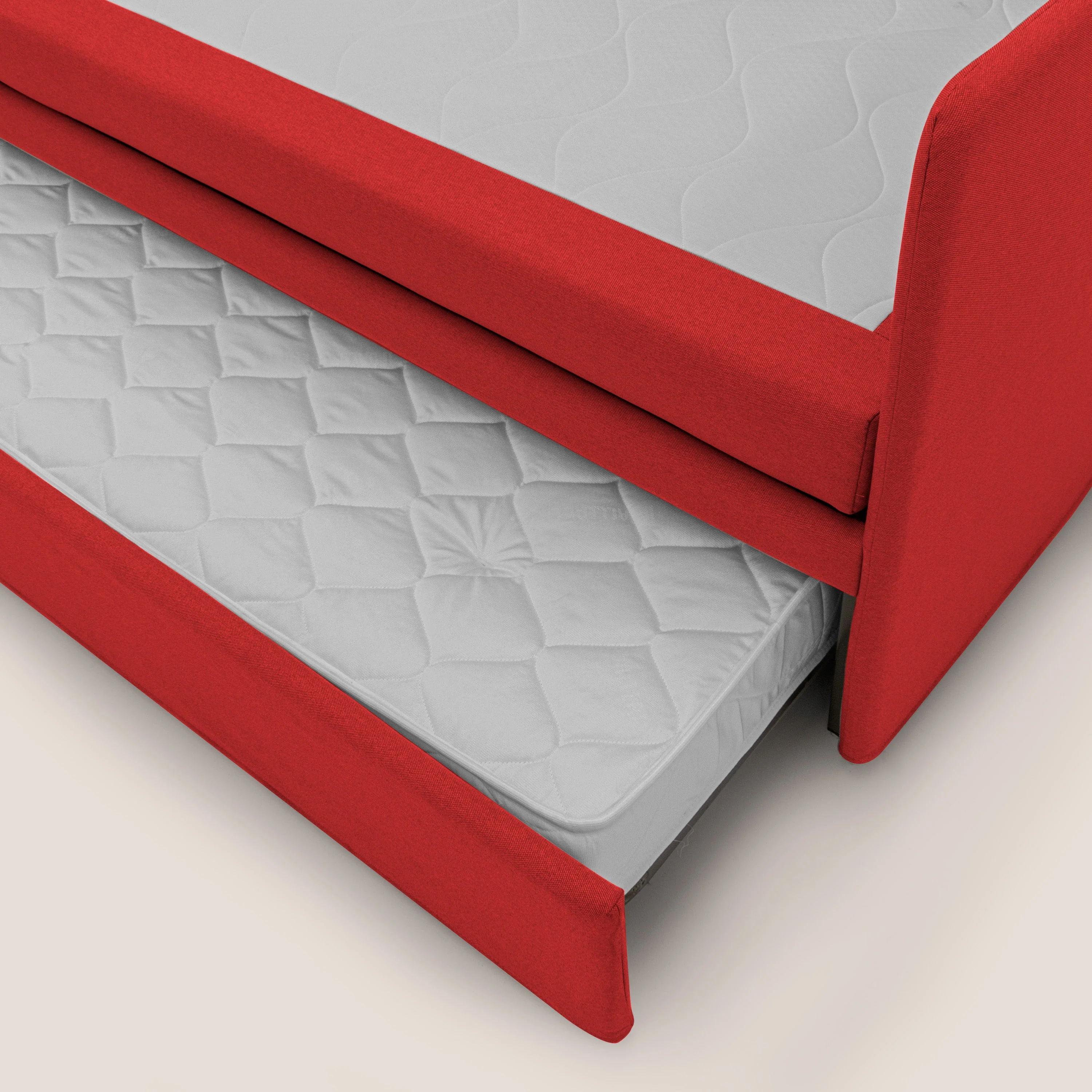 Brenta Canapé duplex avec lits jumeaux et tissu effet coton imperméable T13 rouge - Image 6