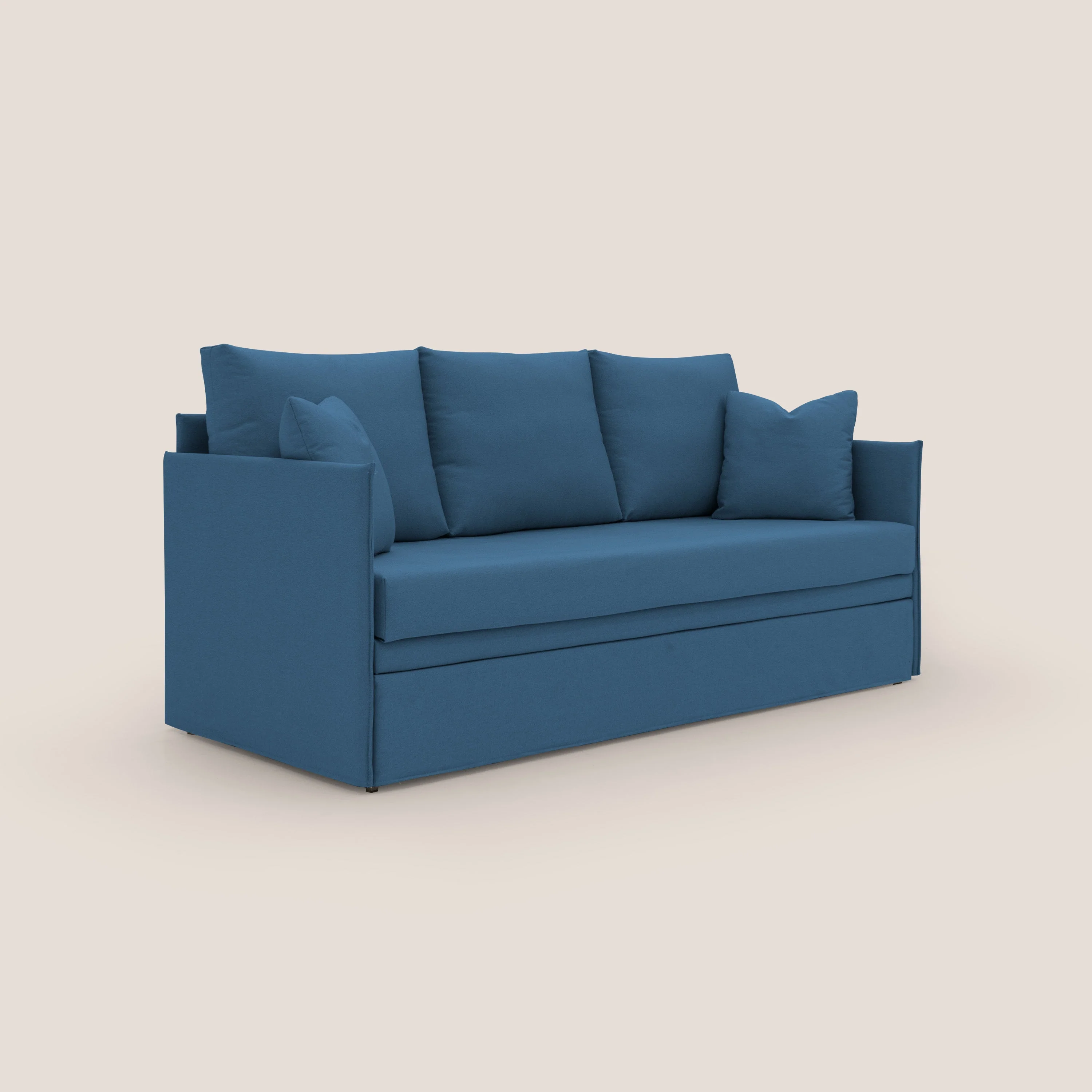 Brera Canapé duplex avec lits jumeaux et tissu effet coton imperméable T13 bleu - Image 3