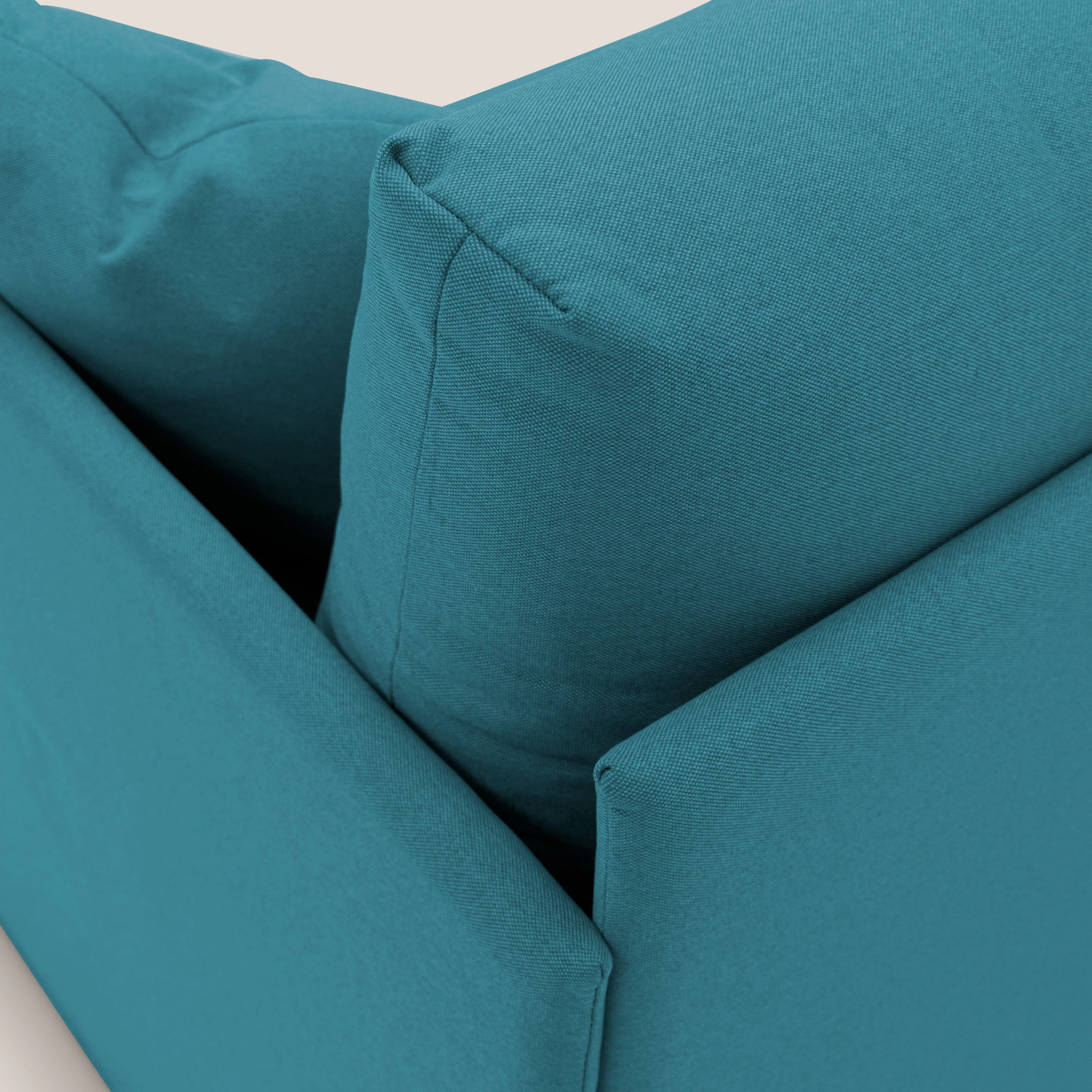 Brera Canapé duplex avec lits jumeaux et tissu effet coton imperméable T13 bleu clair - Image 5
