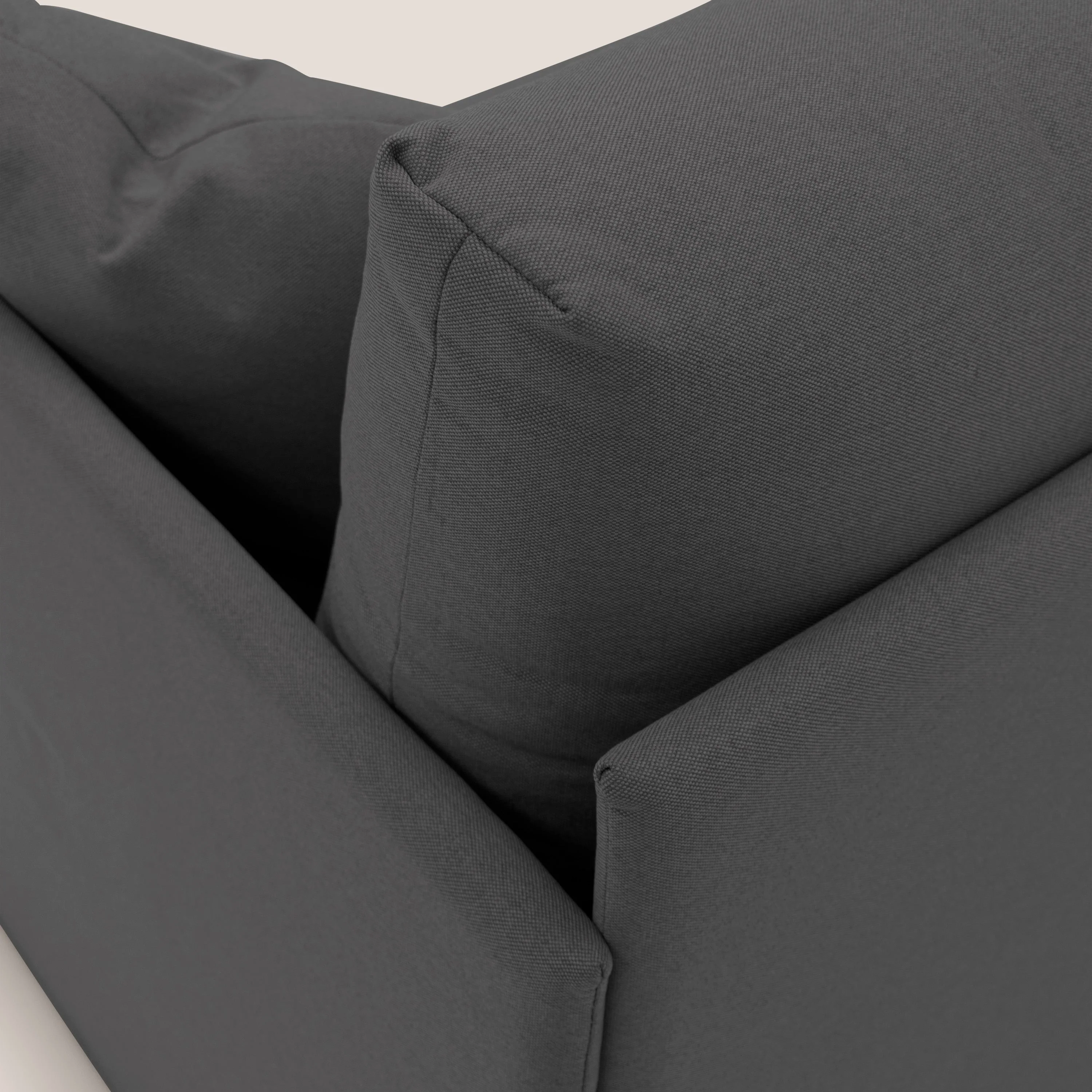 Brera Canapé duplex avec lits jumeaux et tissu effet coton imperméable T13 gris - Image 5