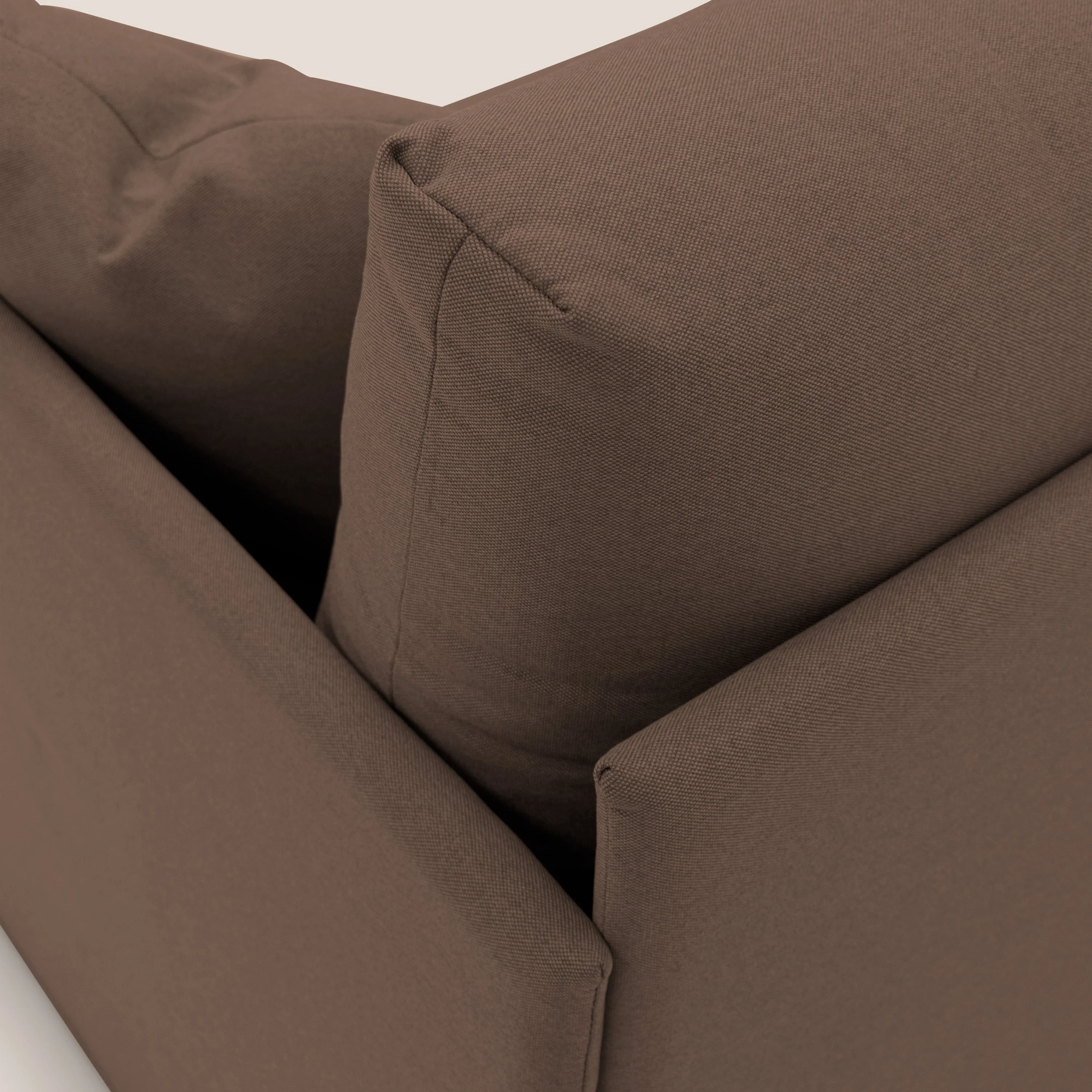 Brera Canapé duplex avec lits jumeaux et tissu effet coton imperméable T13 marron - Image 5