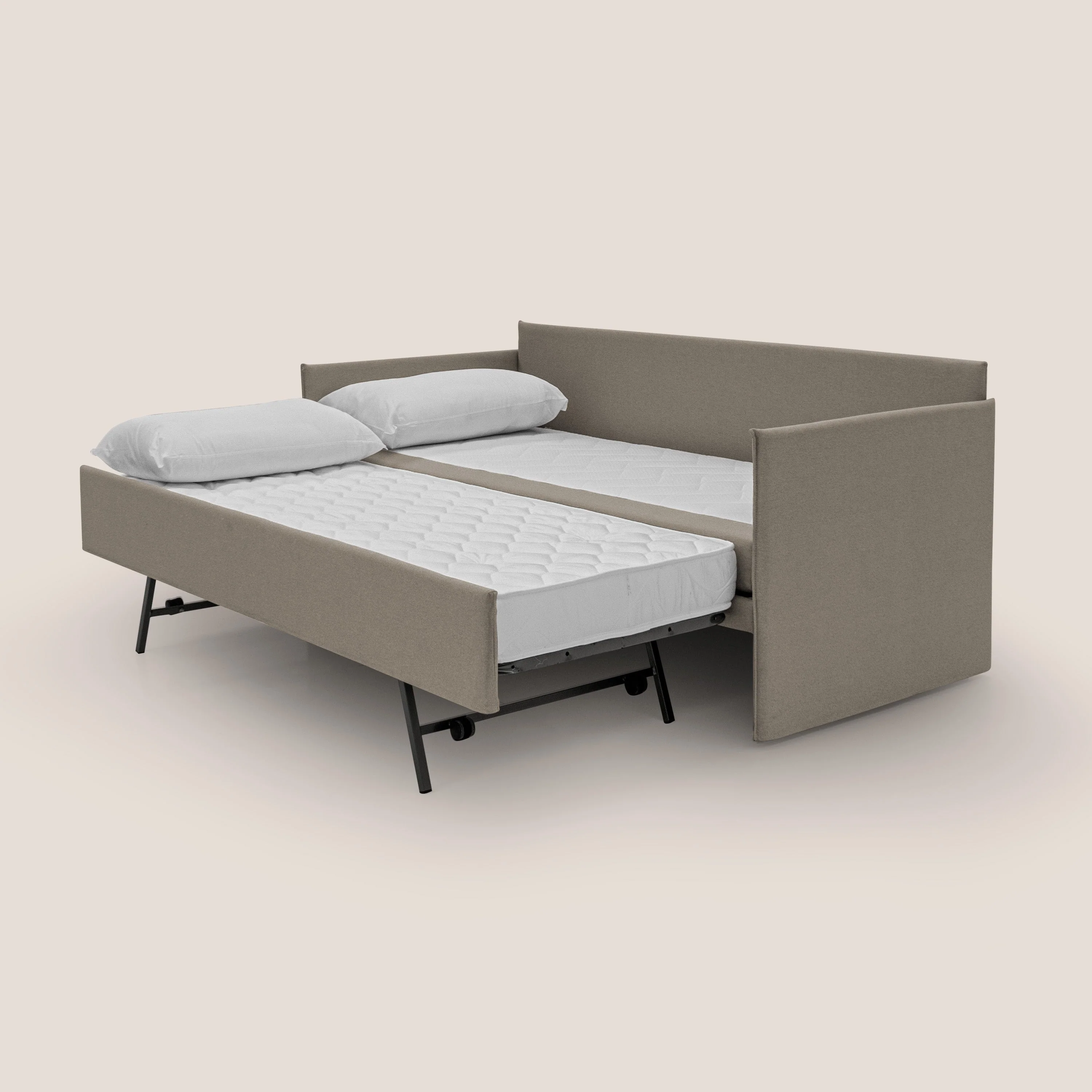 Brera Canapé duplex avec lits jumeaux et tissu effet coton imperméable T13 Taupe tortora - Image 2