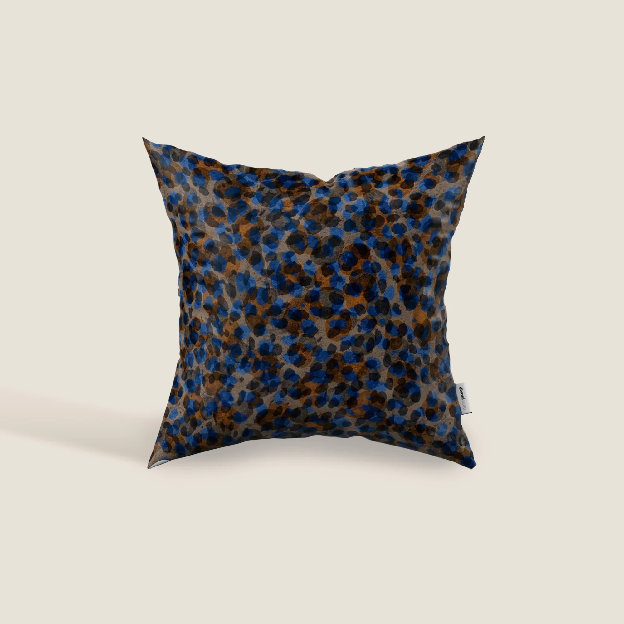 Brush coussins en Velours imperméable bleu