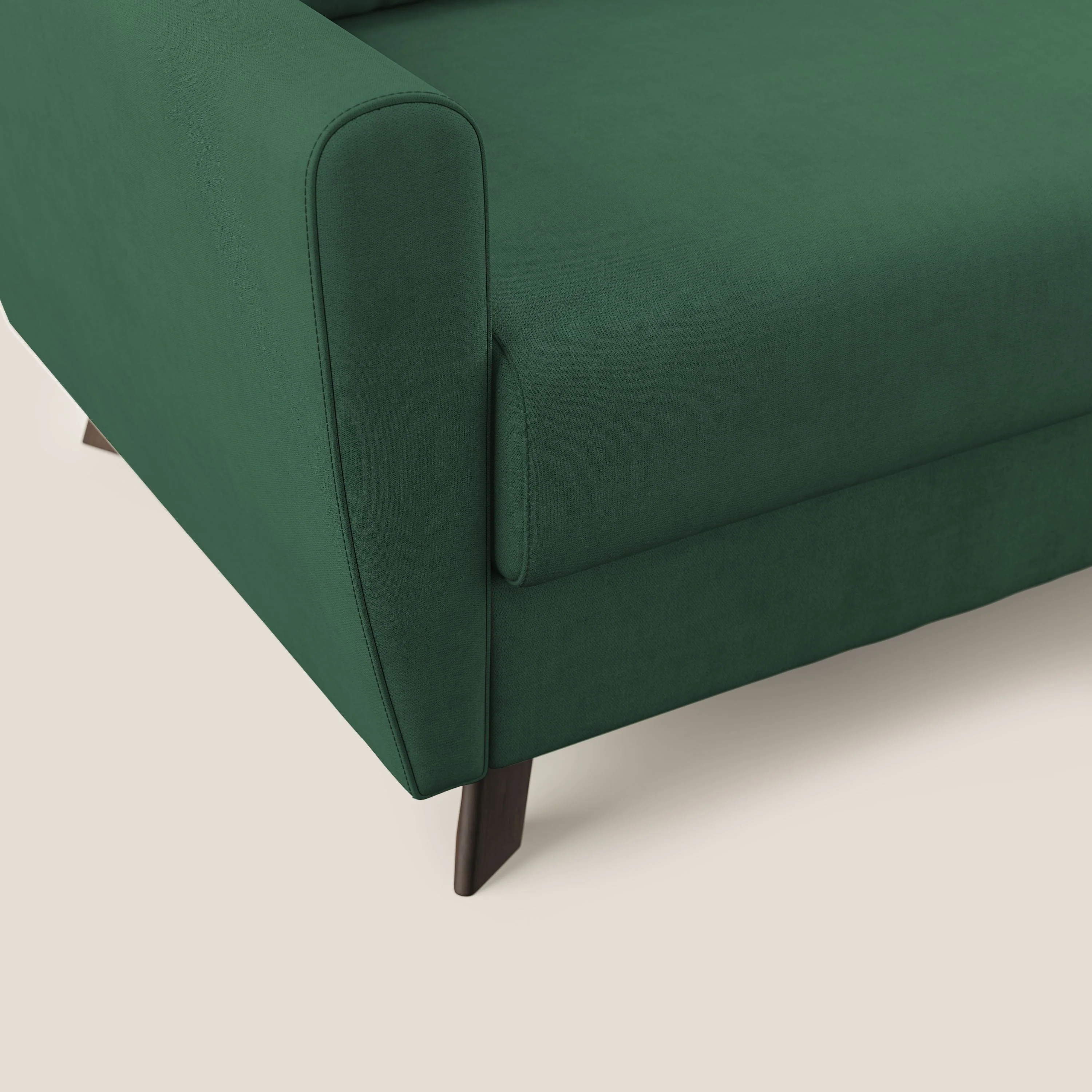 Callisto Canapé d'angle convertible en tissu doux imperméable T02 vert - Image 7