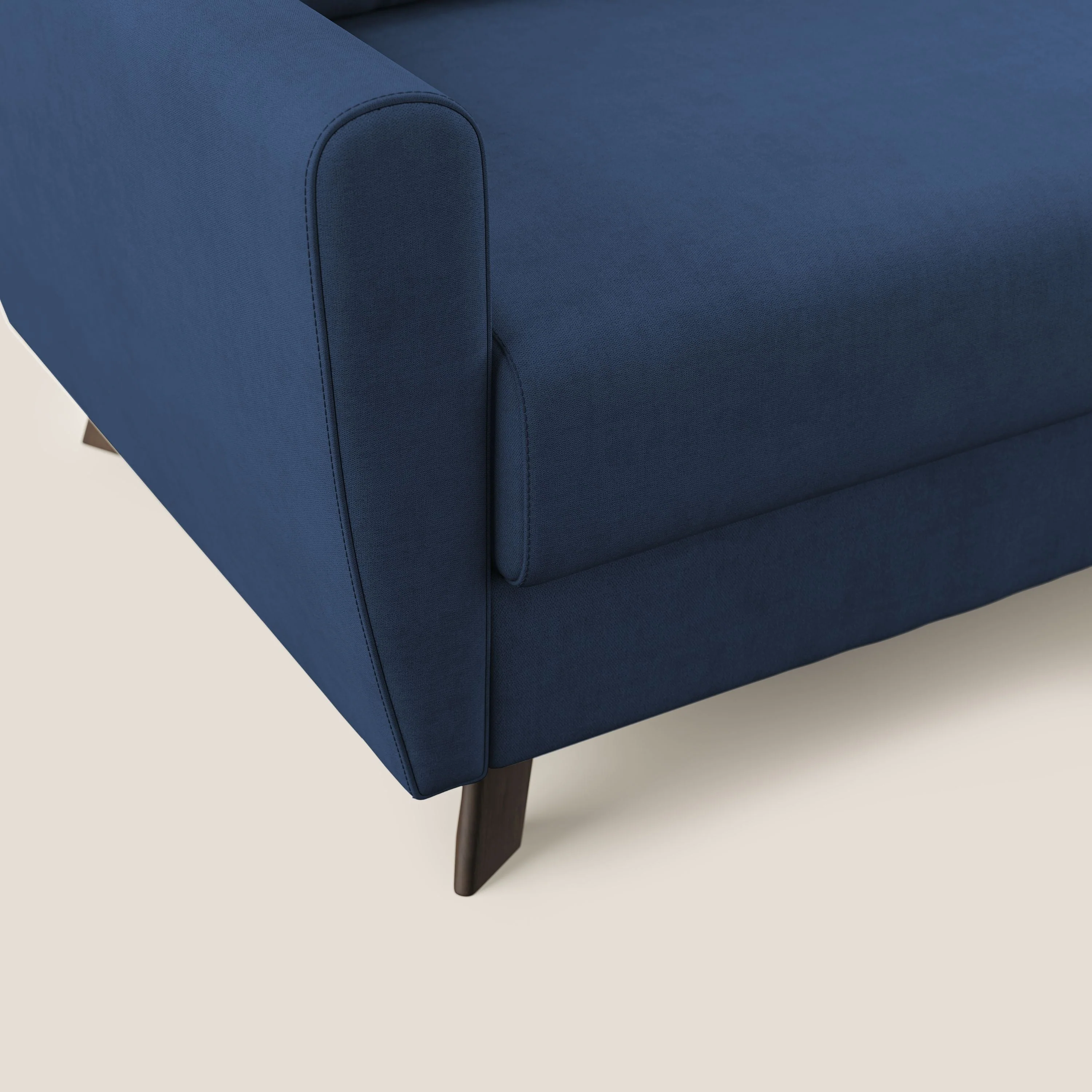Callisto Canapé lit convertible en tissu doux imperméable T02 bleu - Image 11