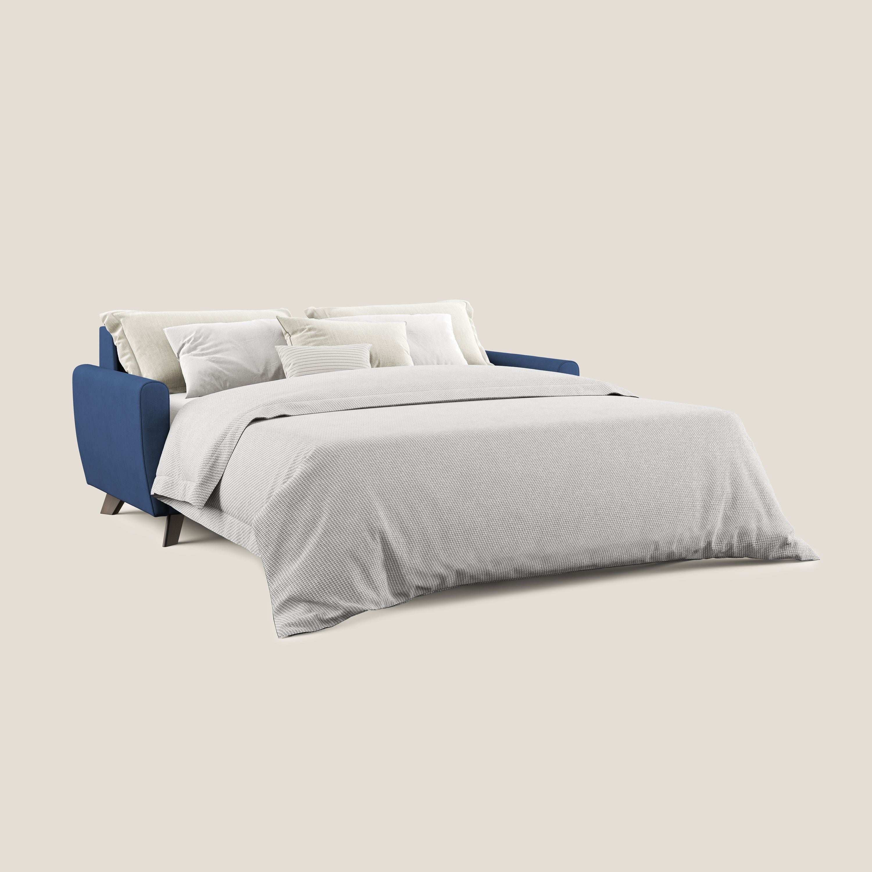 Callisto Canapé lit convertible en tissu doux imperméable T02 bleu - Image 4