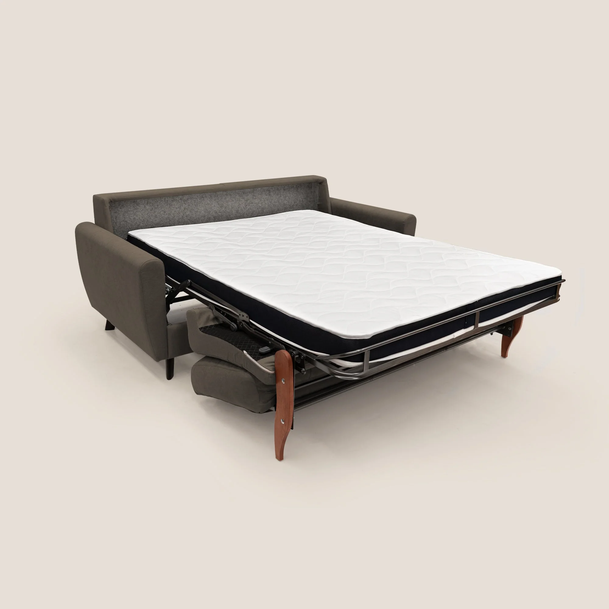 Callisto Canapé lit convertible en tissu doux imperméable T02 marron - Image 10