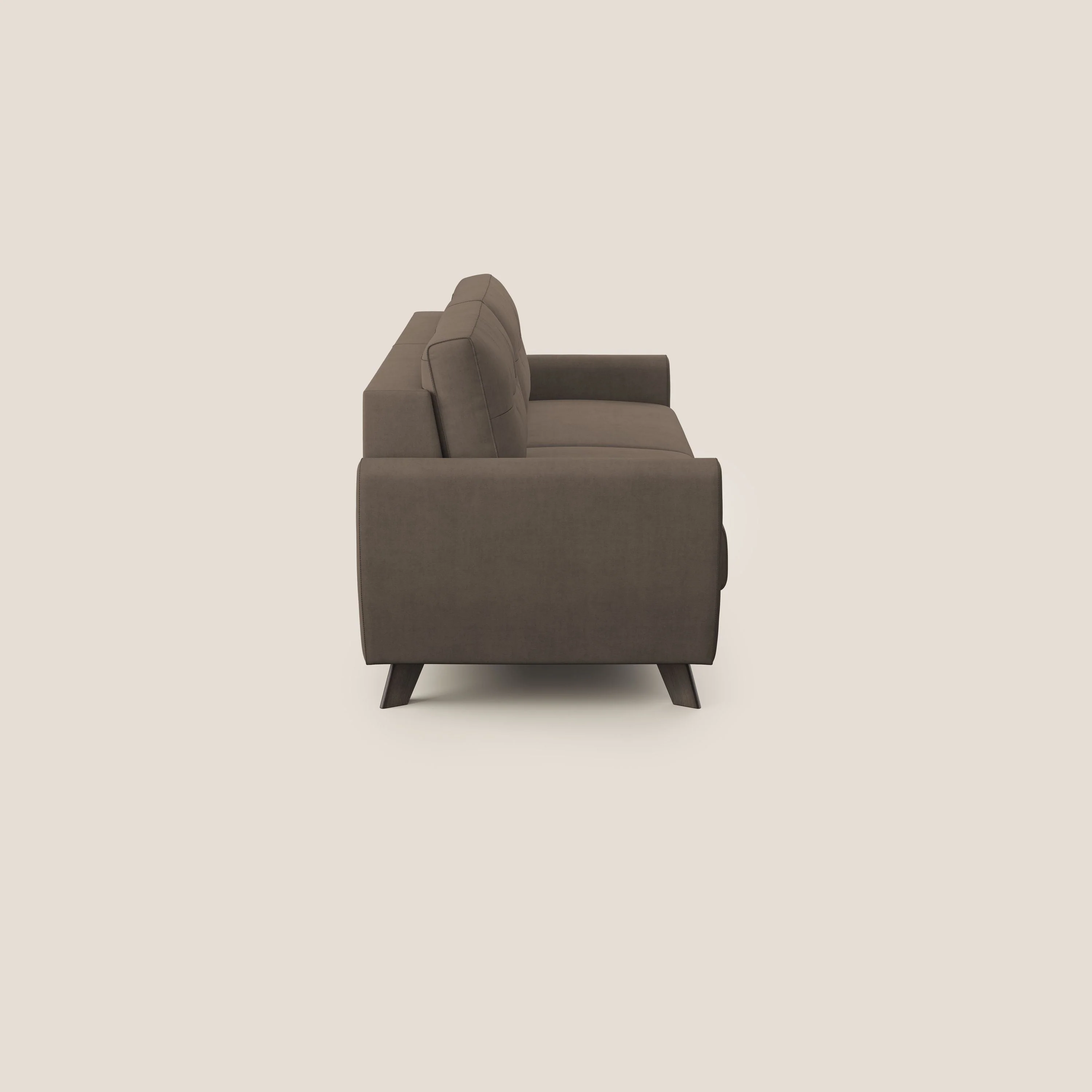 Callisto Canapé lit convertible en tissu doux imperméable T02 marron - Image 4