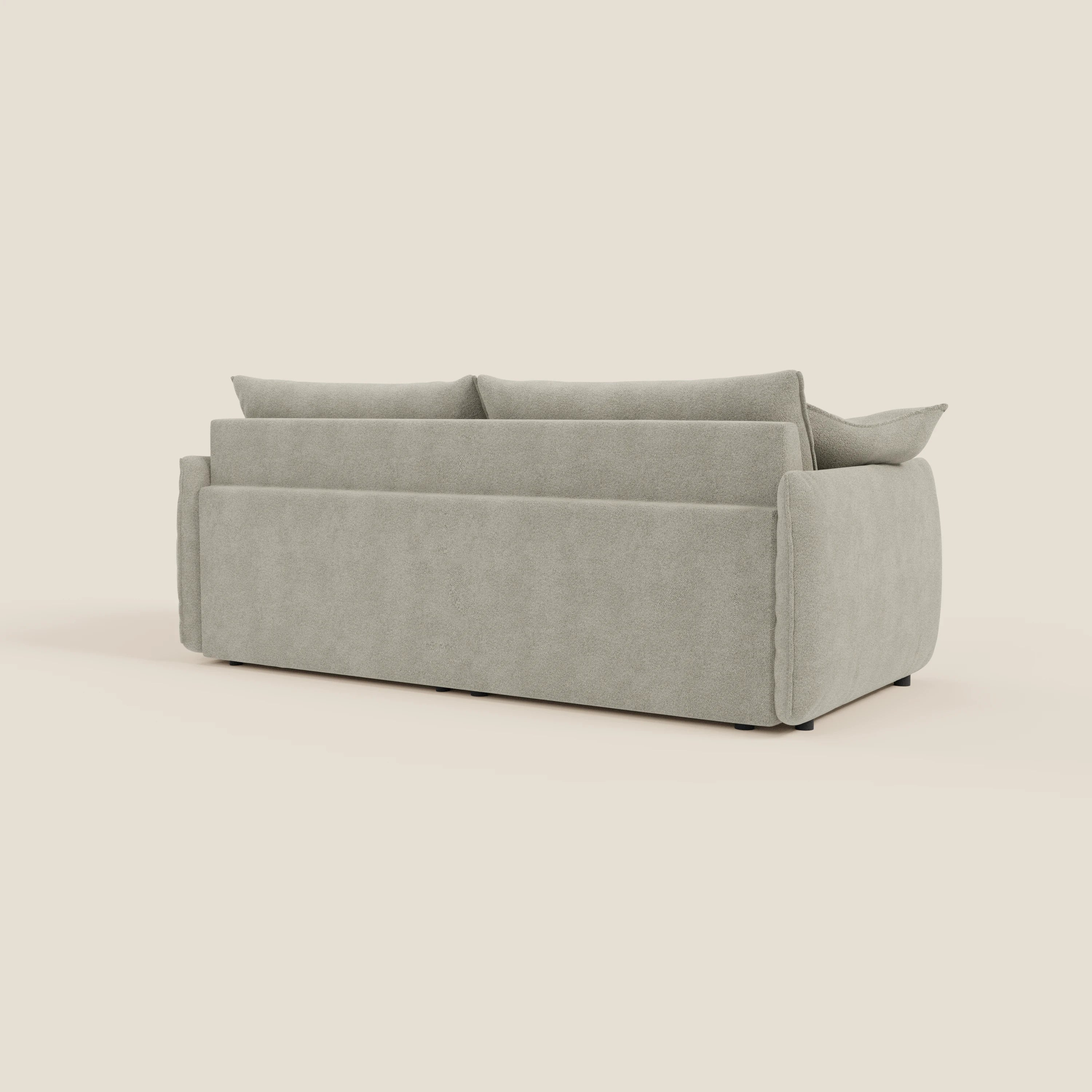 Flexar Canapé avec assises coulissantes et dossier en duvet en bouclette douce et imperméable T07 Beige - Image 7