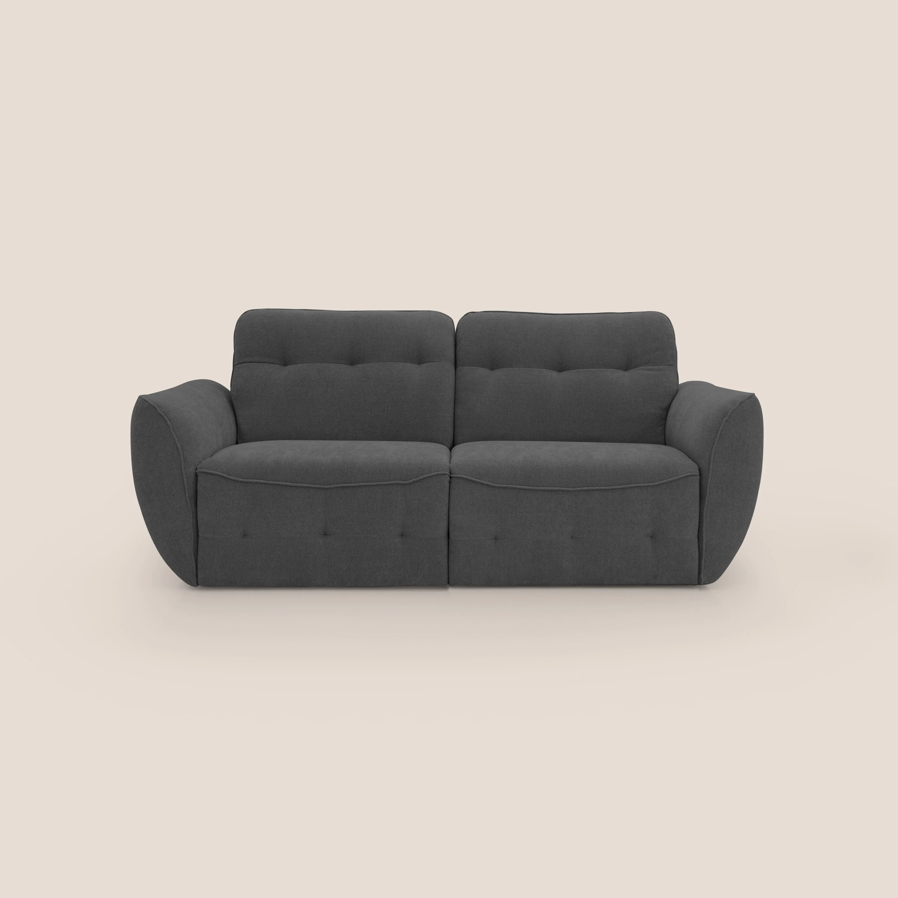 Cerbero canapé 2 ou 3 places en bouclette douce imperméable T07 anthracite