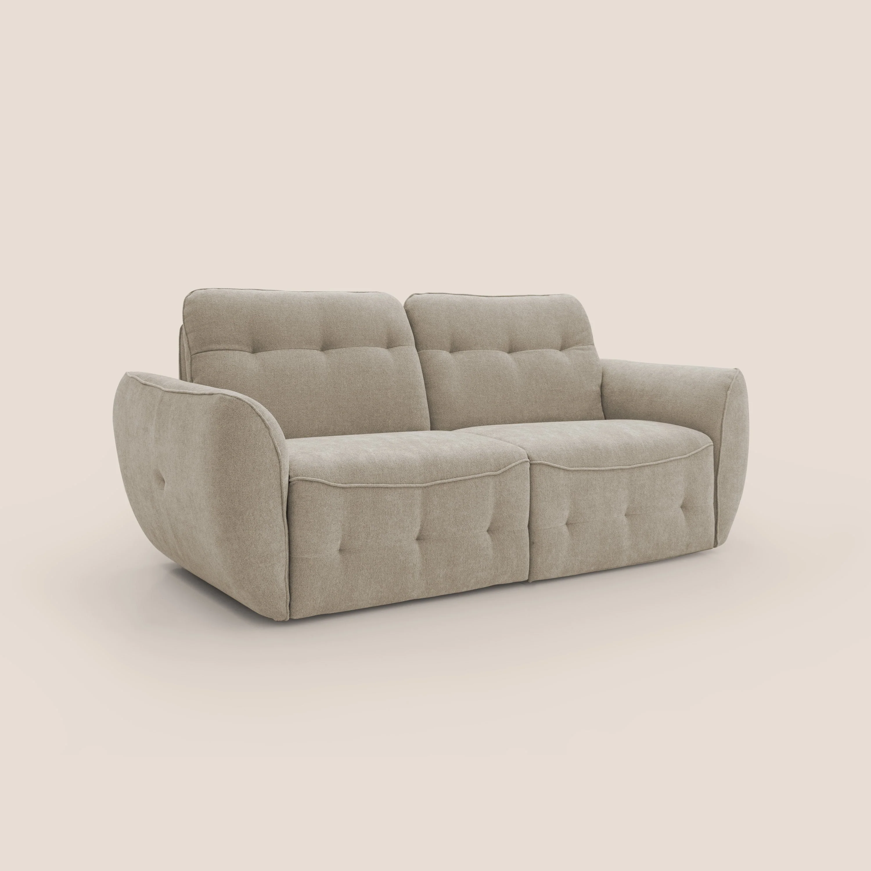 Cerbero canapé 2 ou 3 places en bouclette douce imperméable T07 beige - Image 2