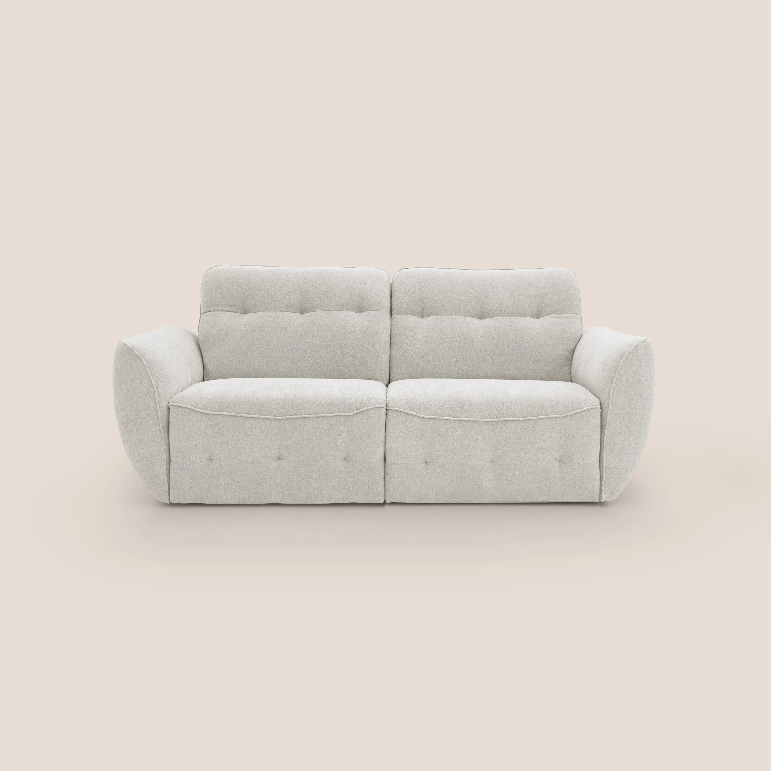Cerbero canapé 2 ou 3 places en bouclette douce imperméable T07 blanc