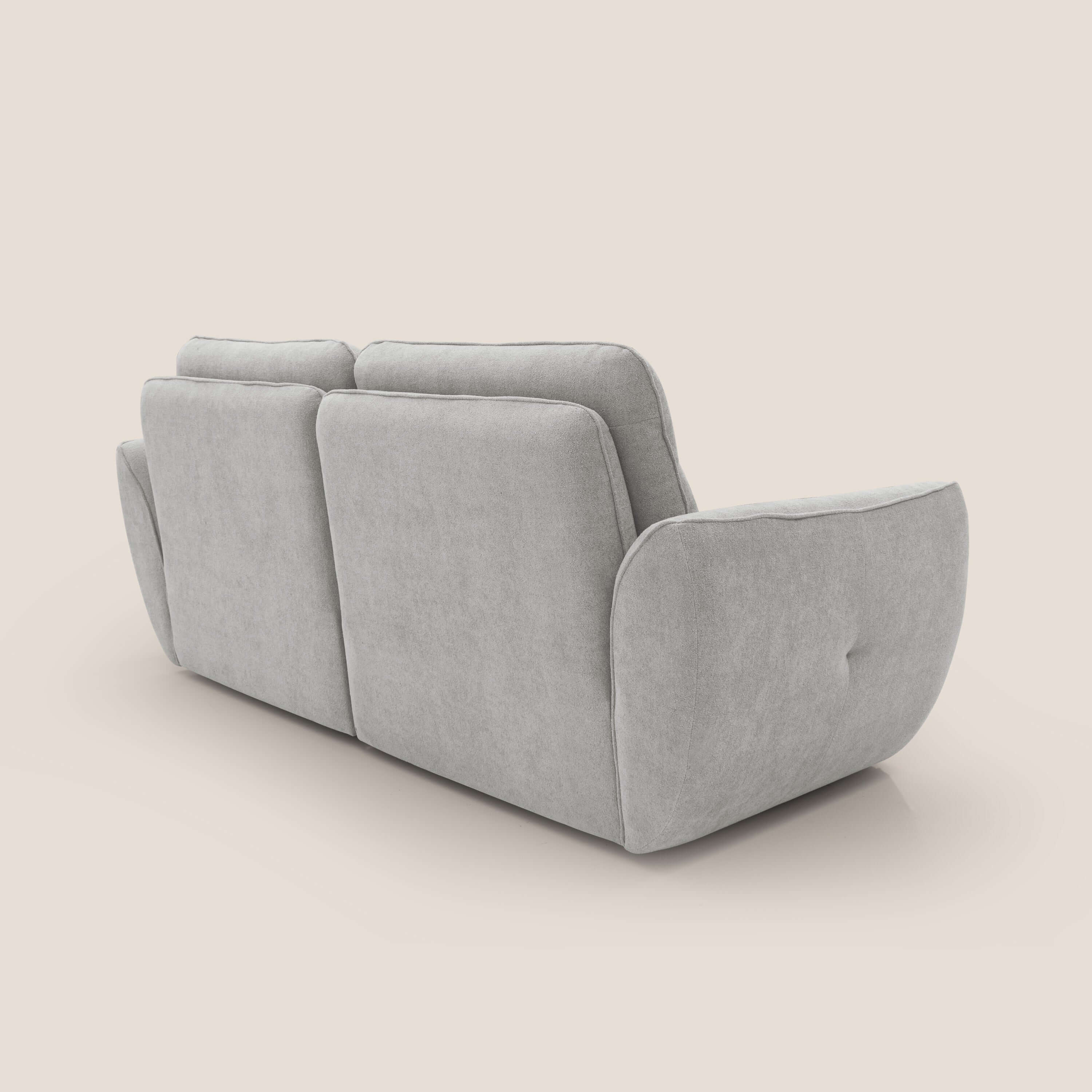 Cerbero canapé 3 places 208 cm en bouclette douce imperméable T07 gris - Image 7