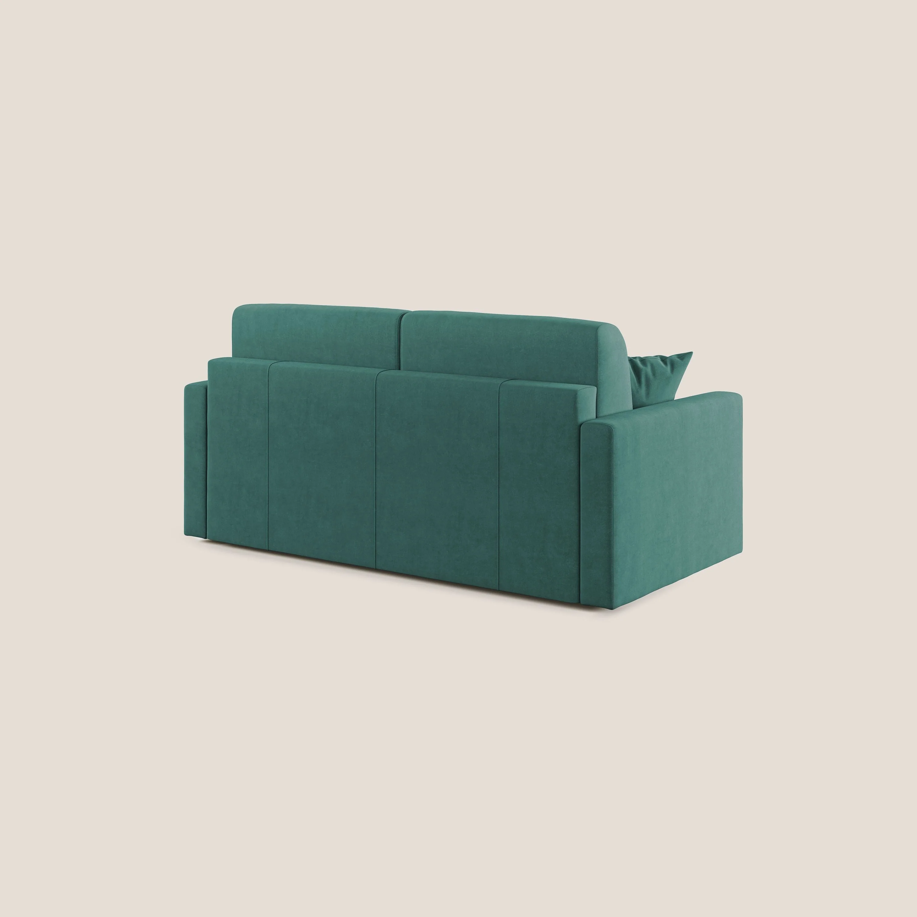 Chris canapé convertible en microfibre détachable T11 bleu canard - Image 5
