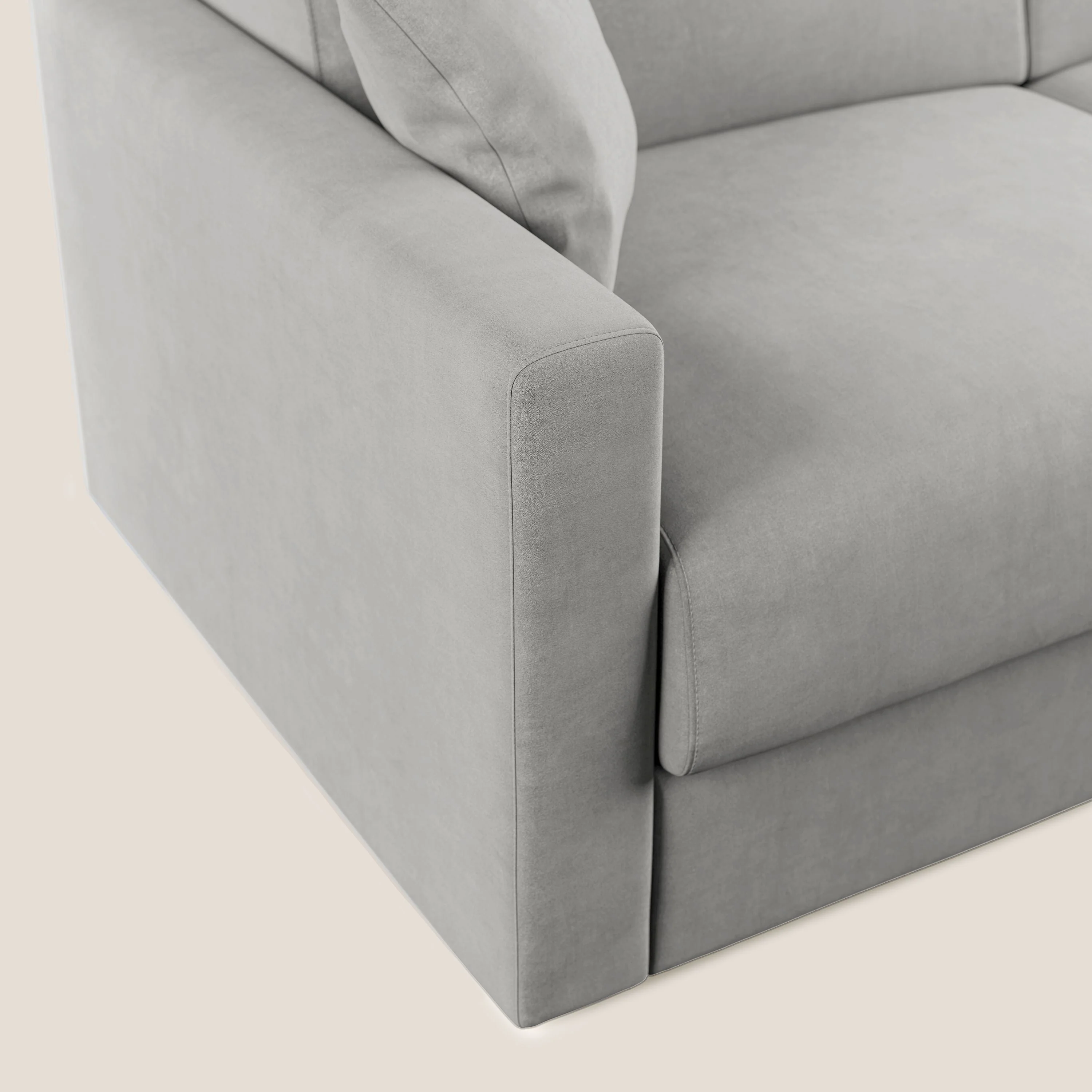 Chris canapé convertible en microfibre détachable T11 gris clair - Image 6