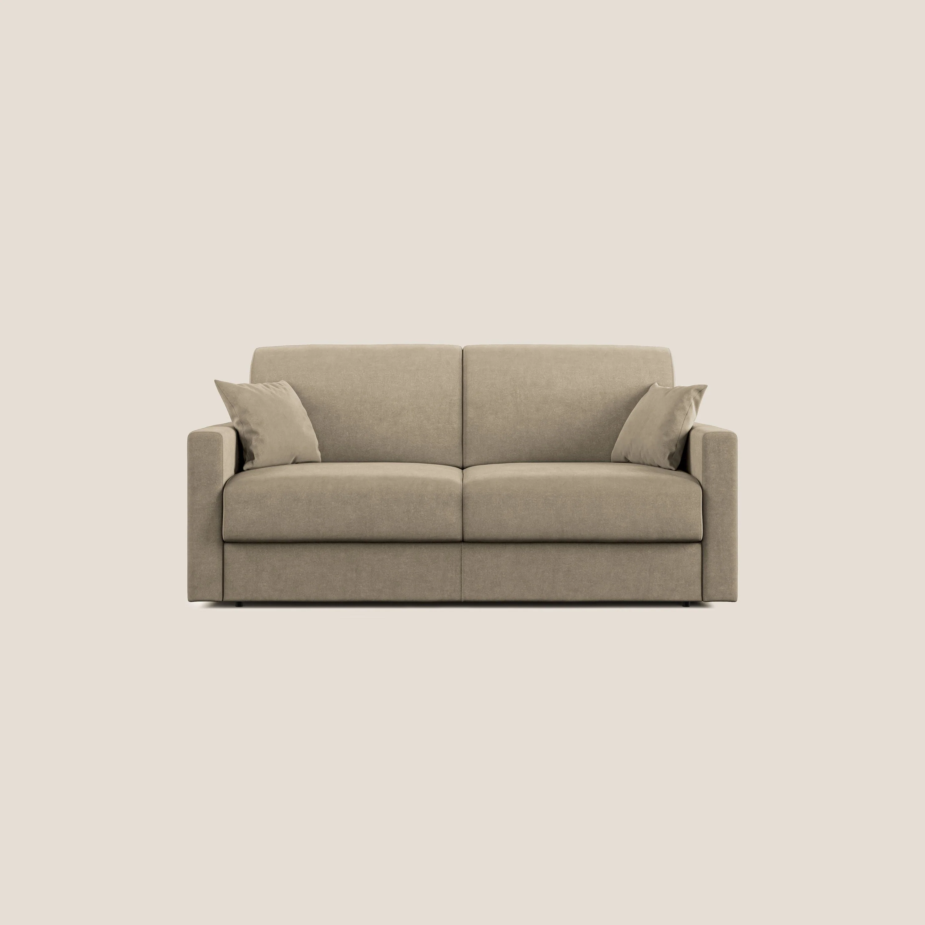 Chris canapé convertible en microfibre détachable T11 Taupe 