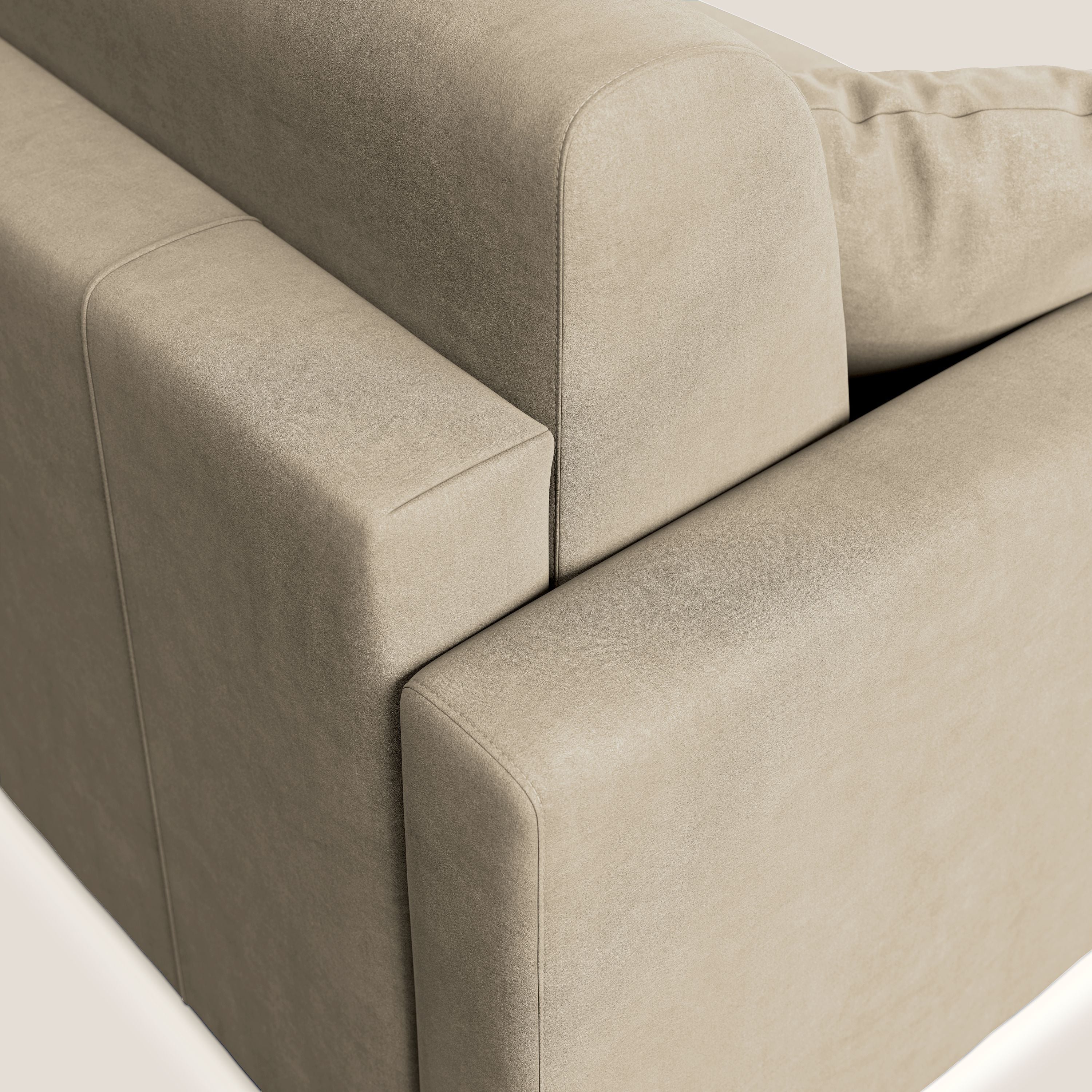 Chris canapé convertible en microfibre détachable T11 Taupe  - Image 7