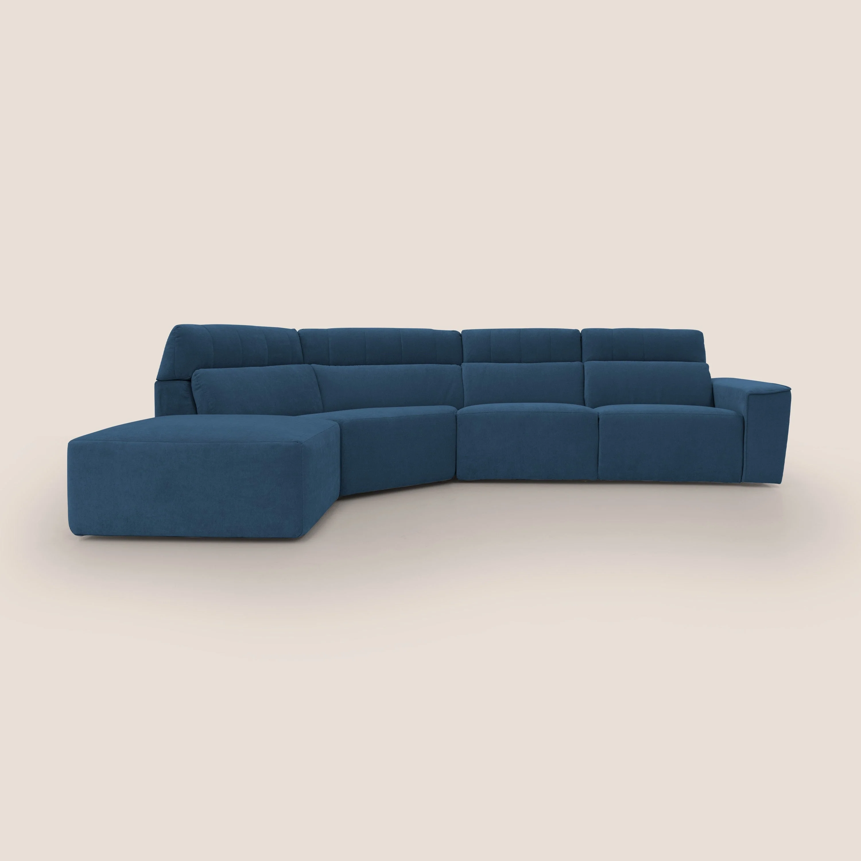 Clark Canapé d'angle avec option relax électrique en tissu imperméable et détachable T17 bleu - Image 15