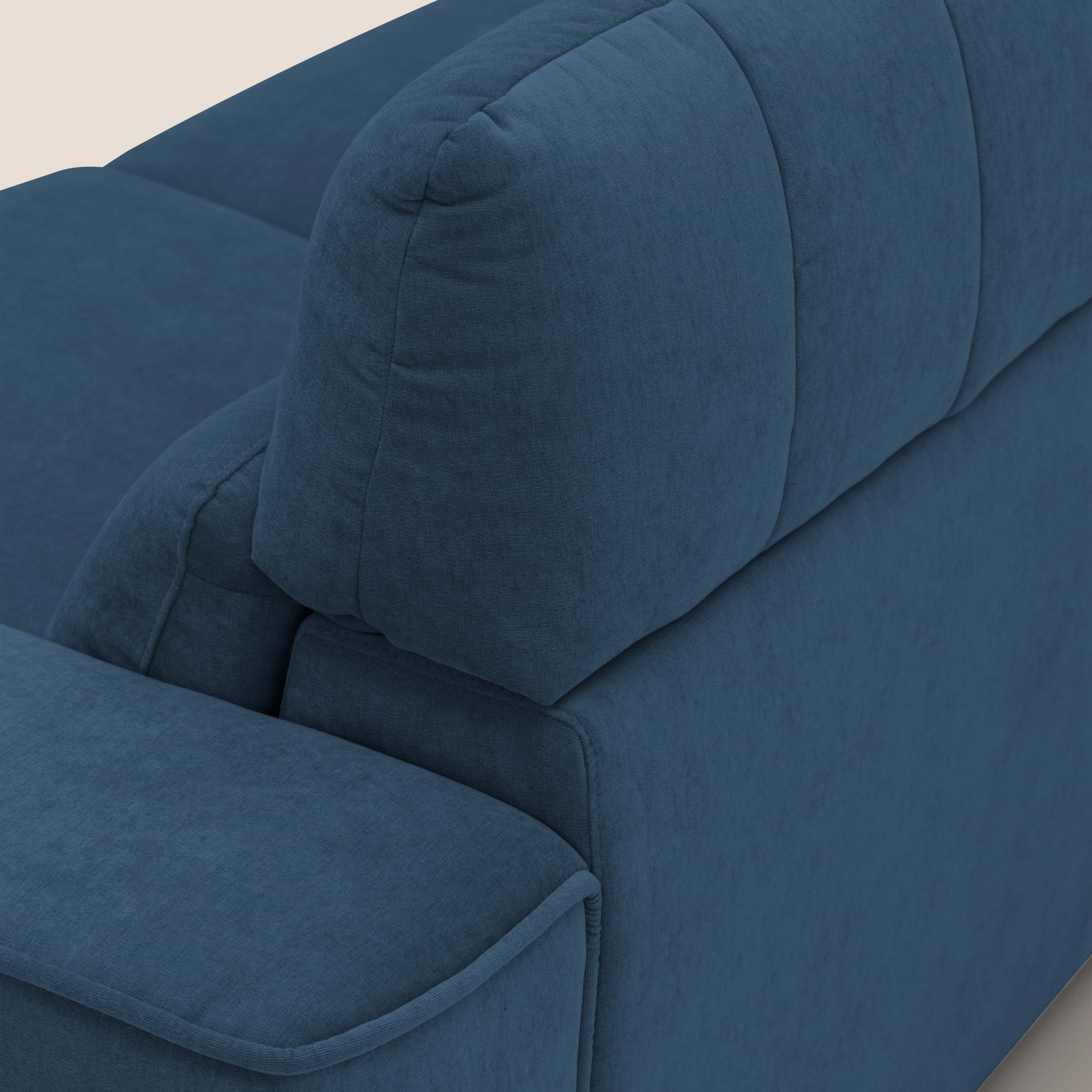 Clark Canapé d'angle avec option relax électrique en tissu imperméable et détachable T17 bleu - Image 8