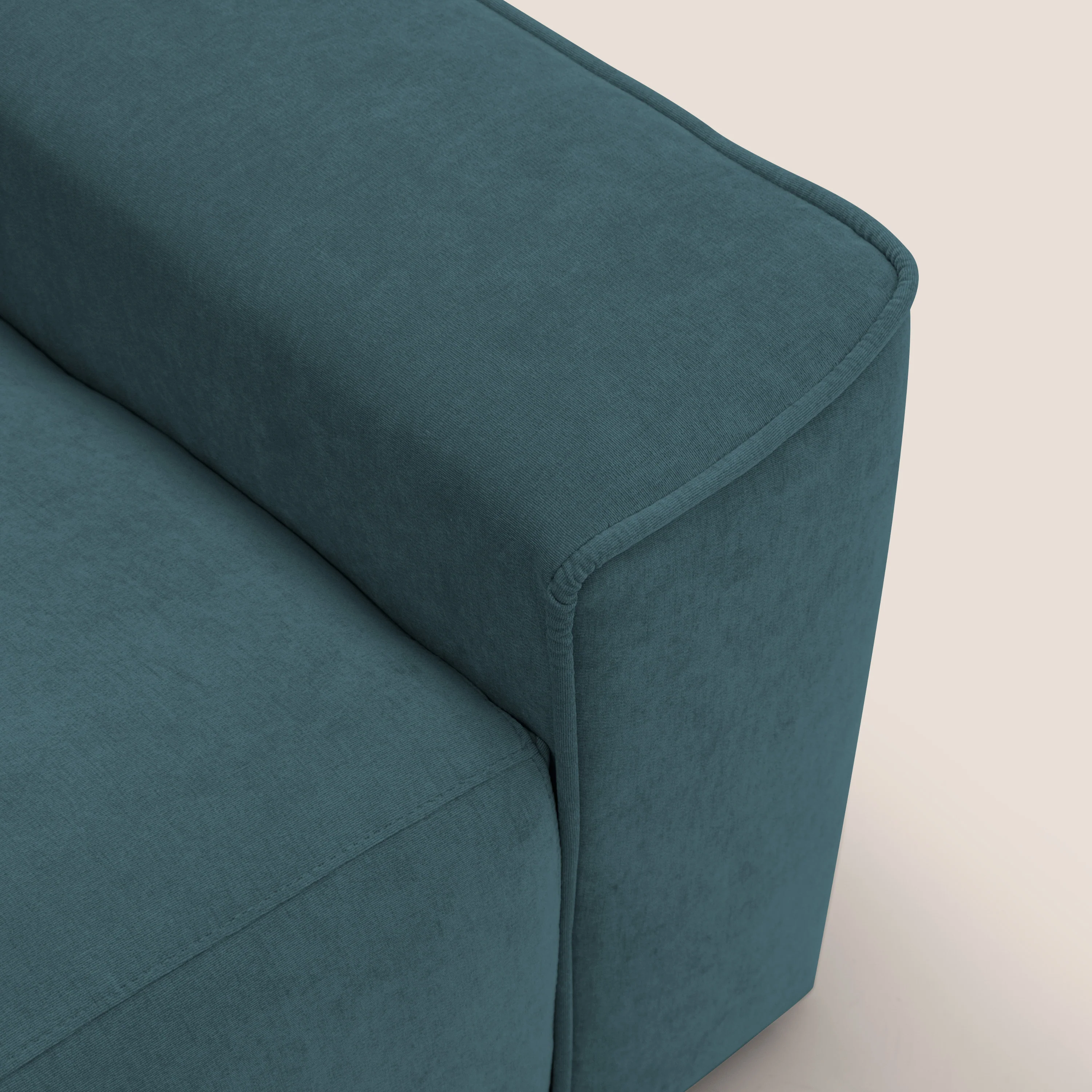 Clark Canapé d'angle avec option relax électrique en tissu imperméable et détachable T17 bleu canard - Image 11