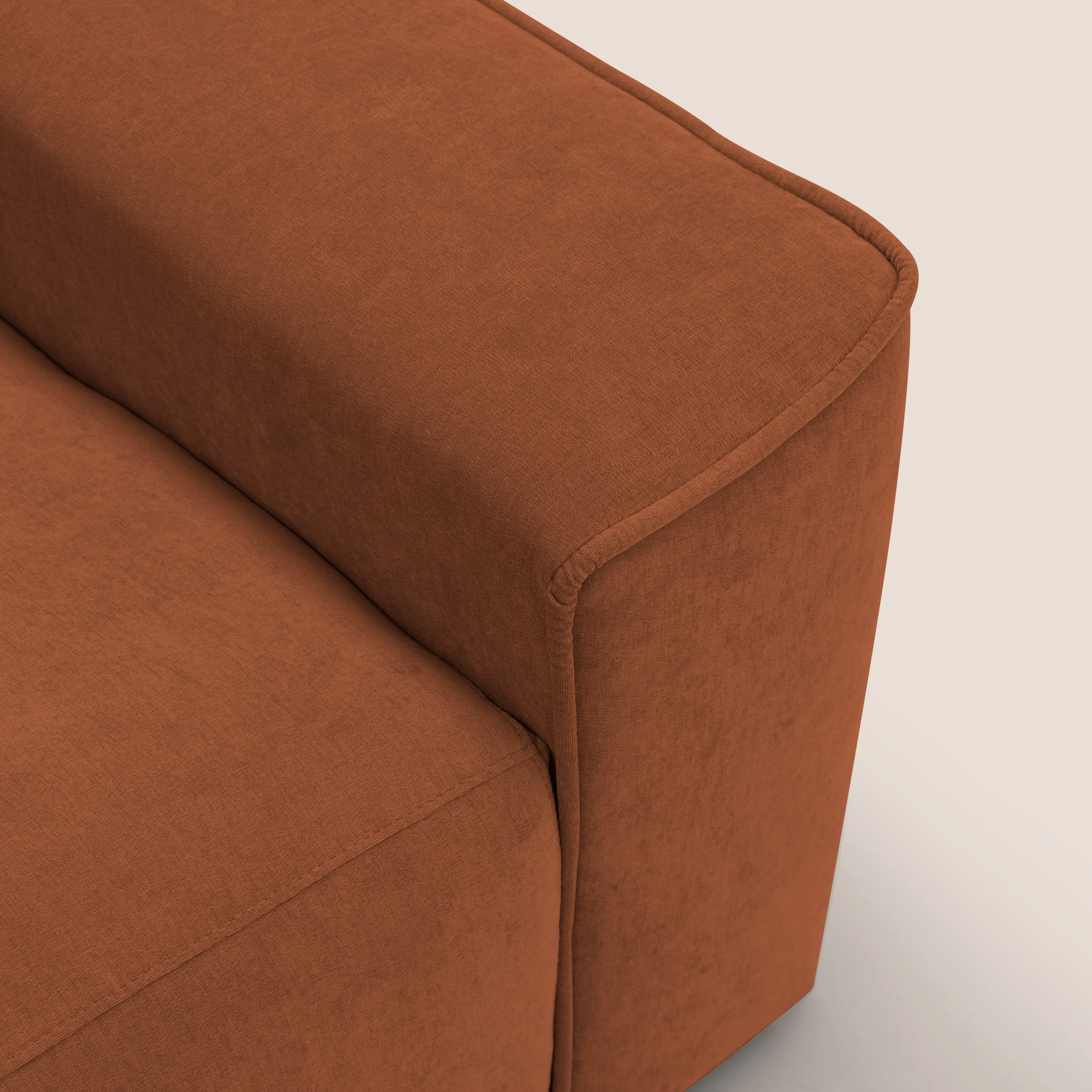 Clark Canapé d'angle avec option relax électrique en tissu imperméable et détachable T17 orange - Image 11