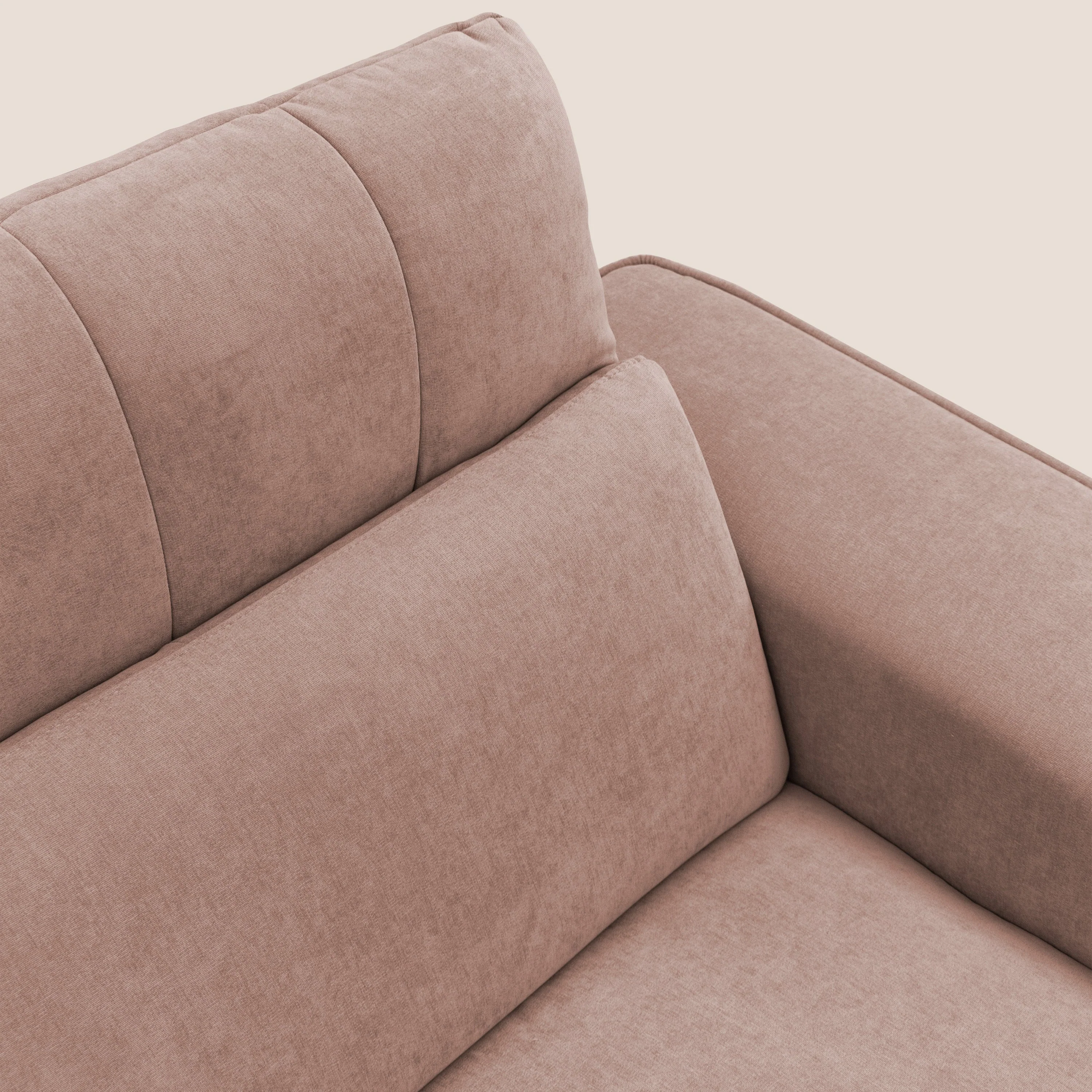 Clark Canapé d'angle avec option relax électrique en tissu imperméable et détachable T17 rose - Image 4