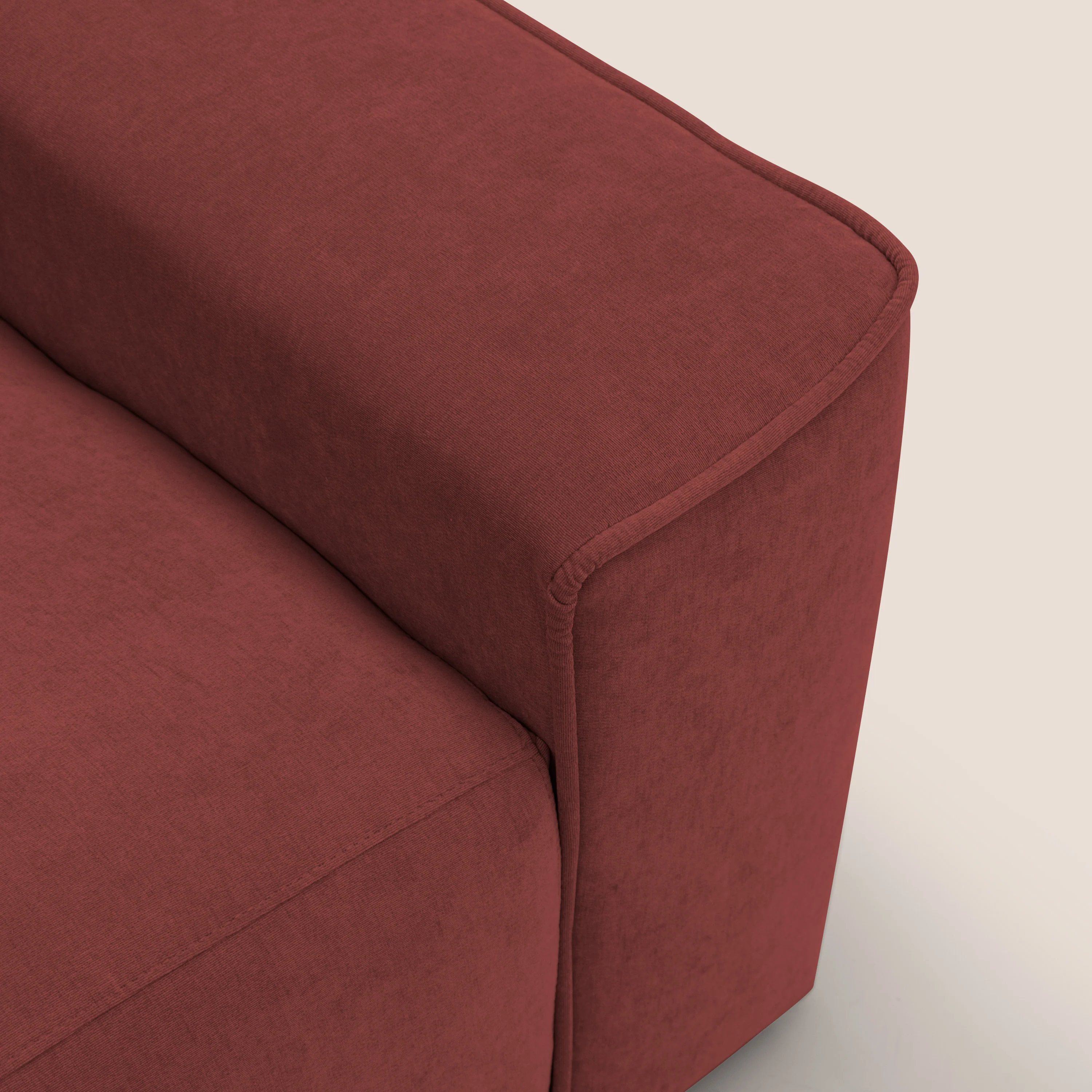 Clark Canapé d'angle avec option relax électrique en tissu imperméable et détachable T17 rouge - Image 11
