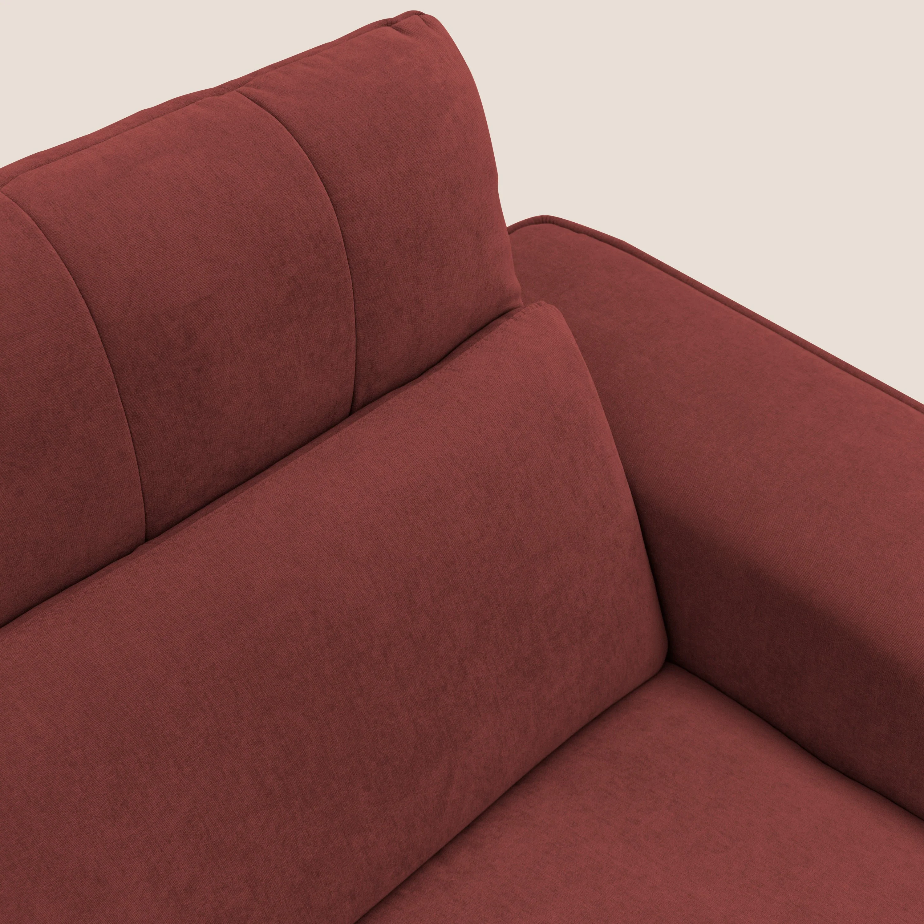 Clark Canapé d'angle avec option relax électrique en tissu imperméable et détachable T17 rouge - Image 4