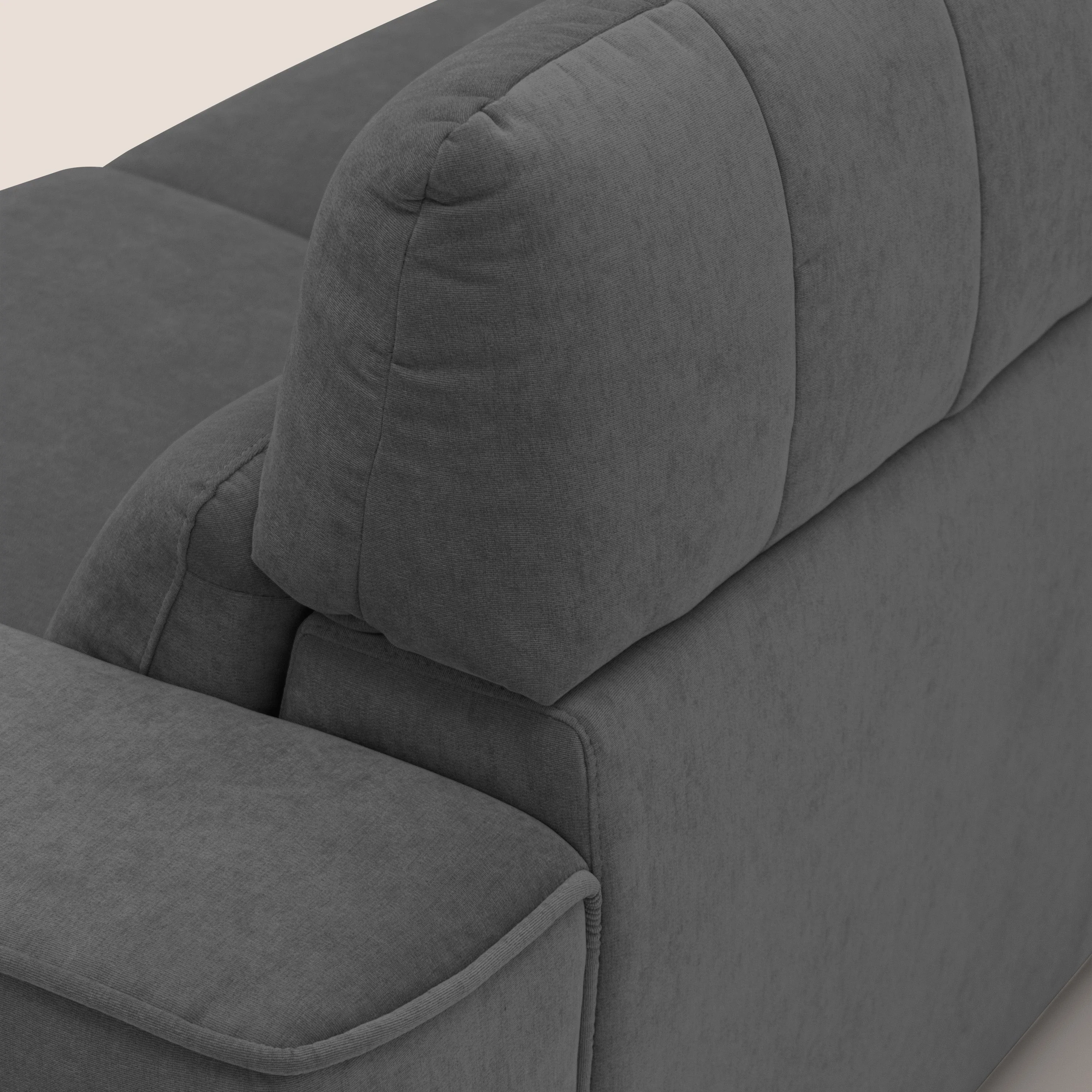 Clark Canapé modulable avec 3 assises et avec option relax électrique en tissu imperméable et détachable T17 anthracite - Image 9