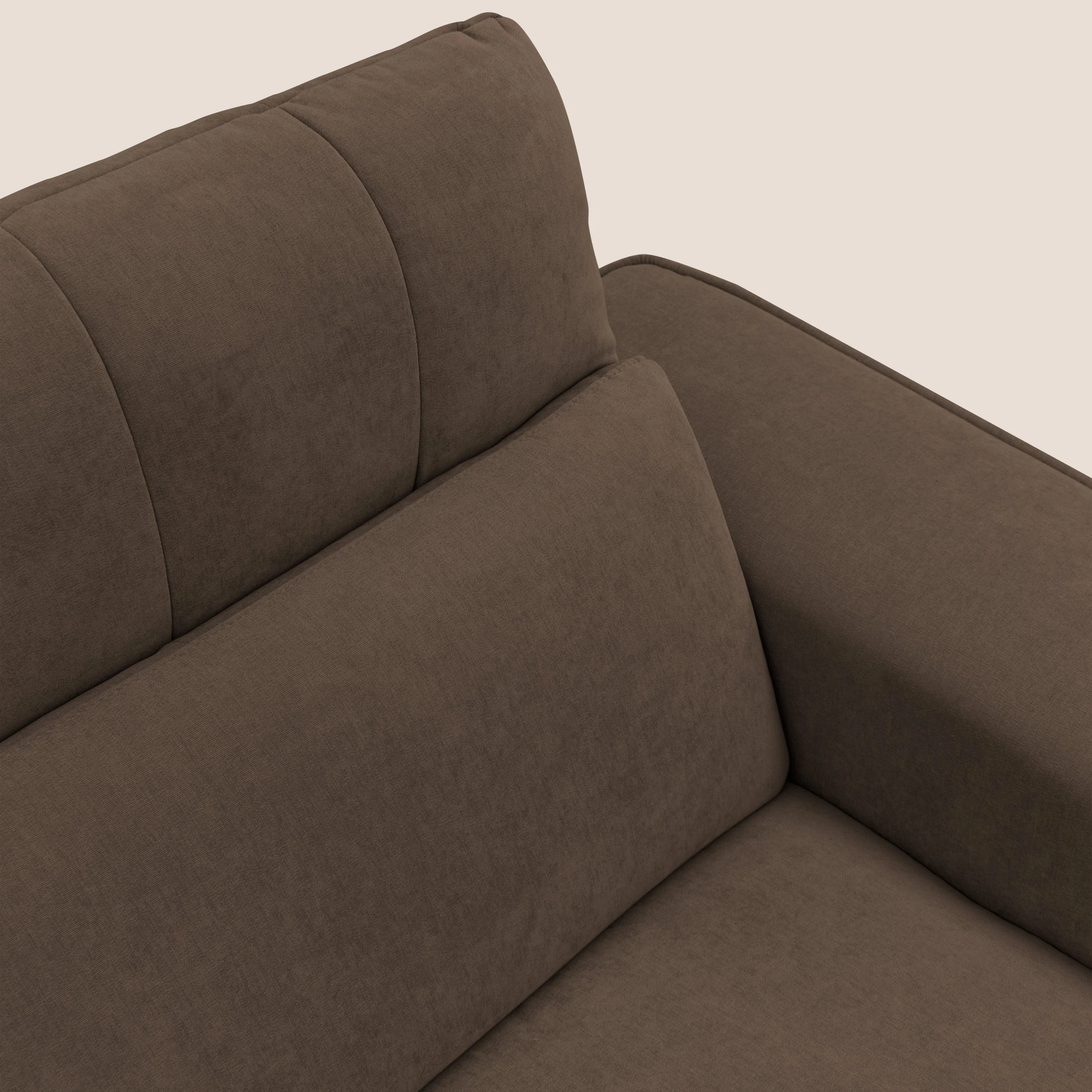 Clark Canapé modulable avec 3 assises et avec option relax électrique en tissu imperméable et détachable T17 marron - Image 5