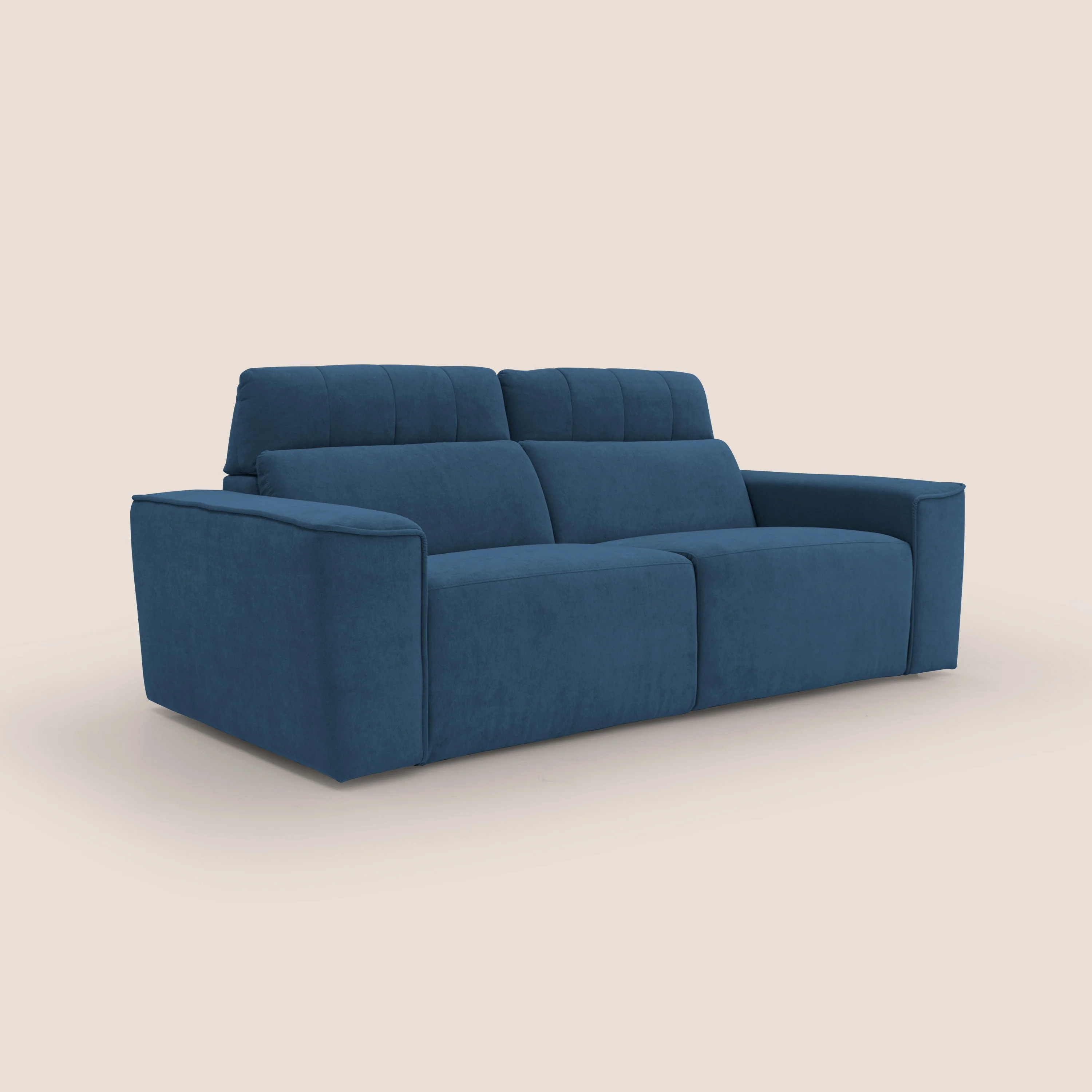 Clark Canapé modulable avec option relax électrique en tissu imperméable et détachable T17 bleu - Image 3
