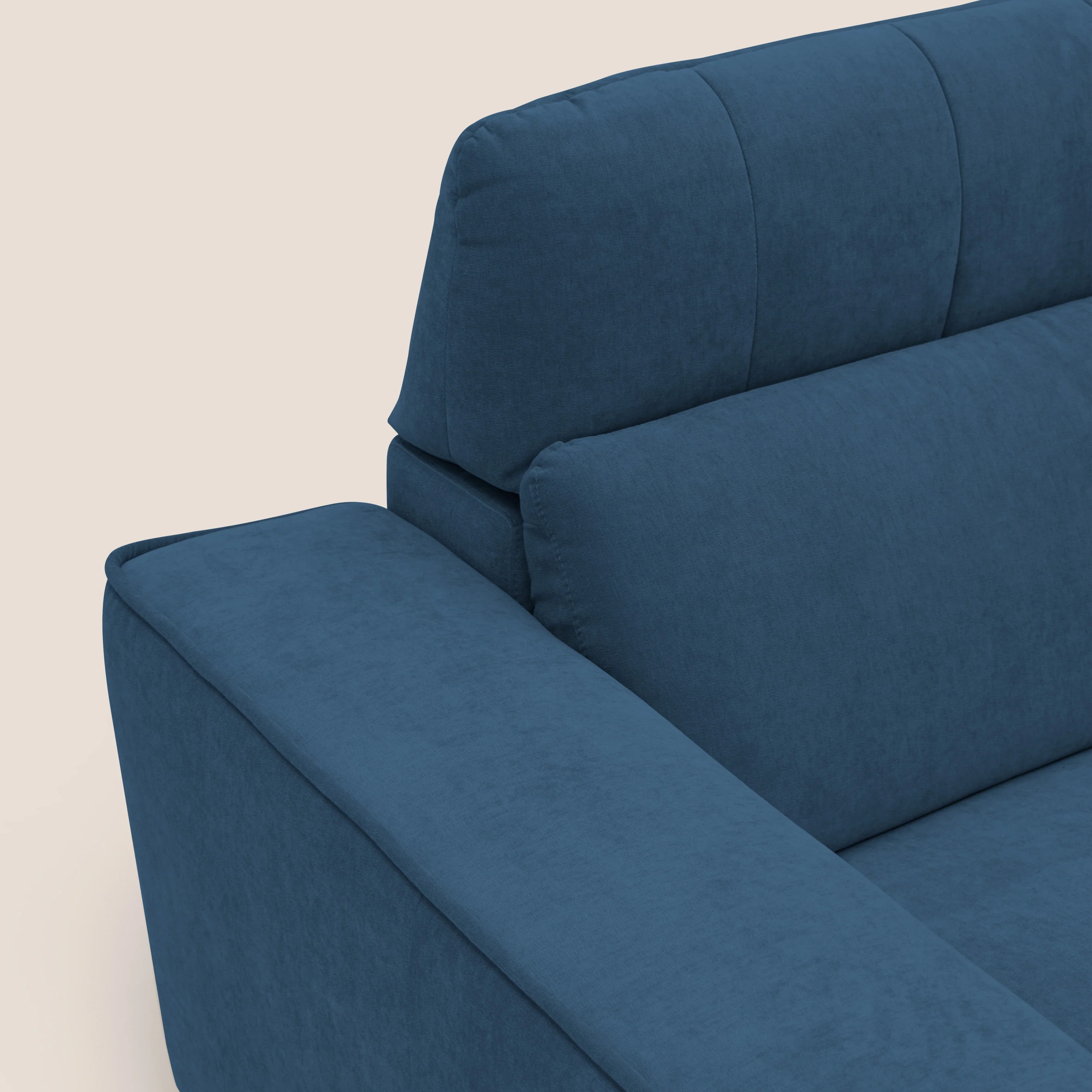 Clark Canapé modulable avec option relax électrique en tissu imperméable et détachable T17 bleu - Image 7
