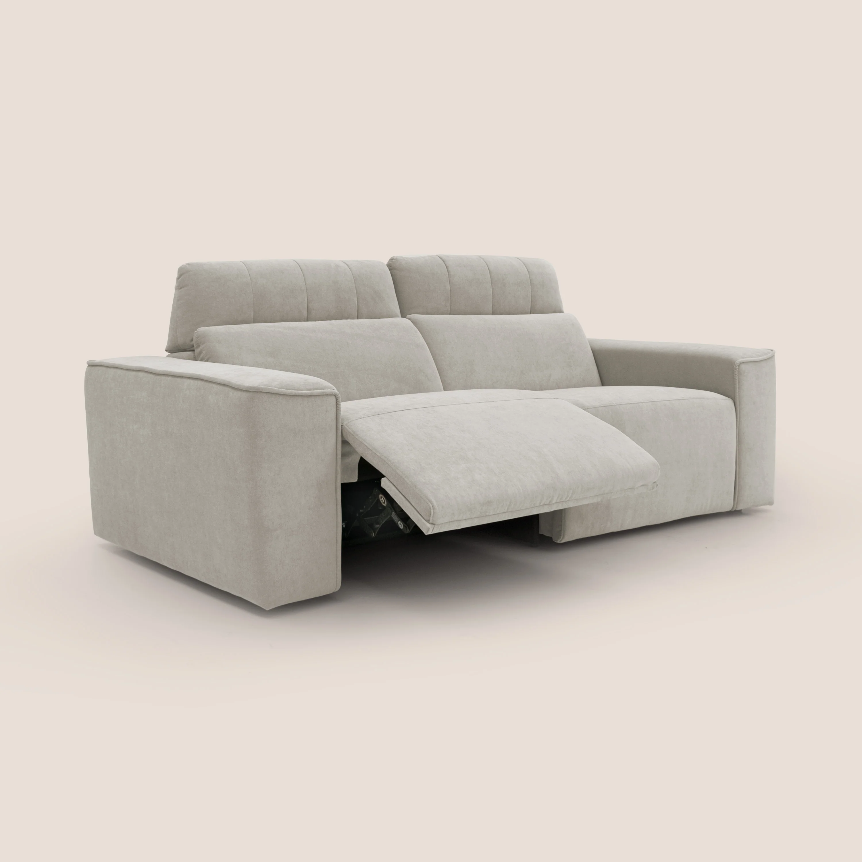 Clark Canapé modulable avec option relax électrique en tissu imperméable et détachable T17 crème - Image 10