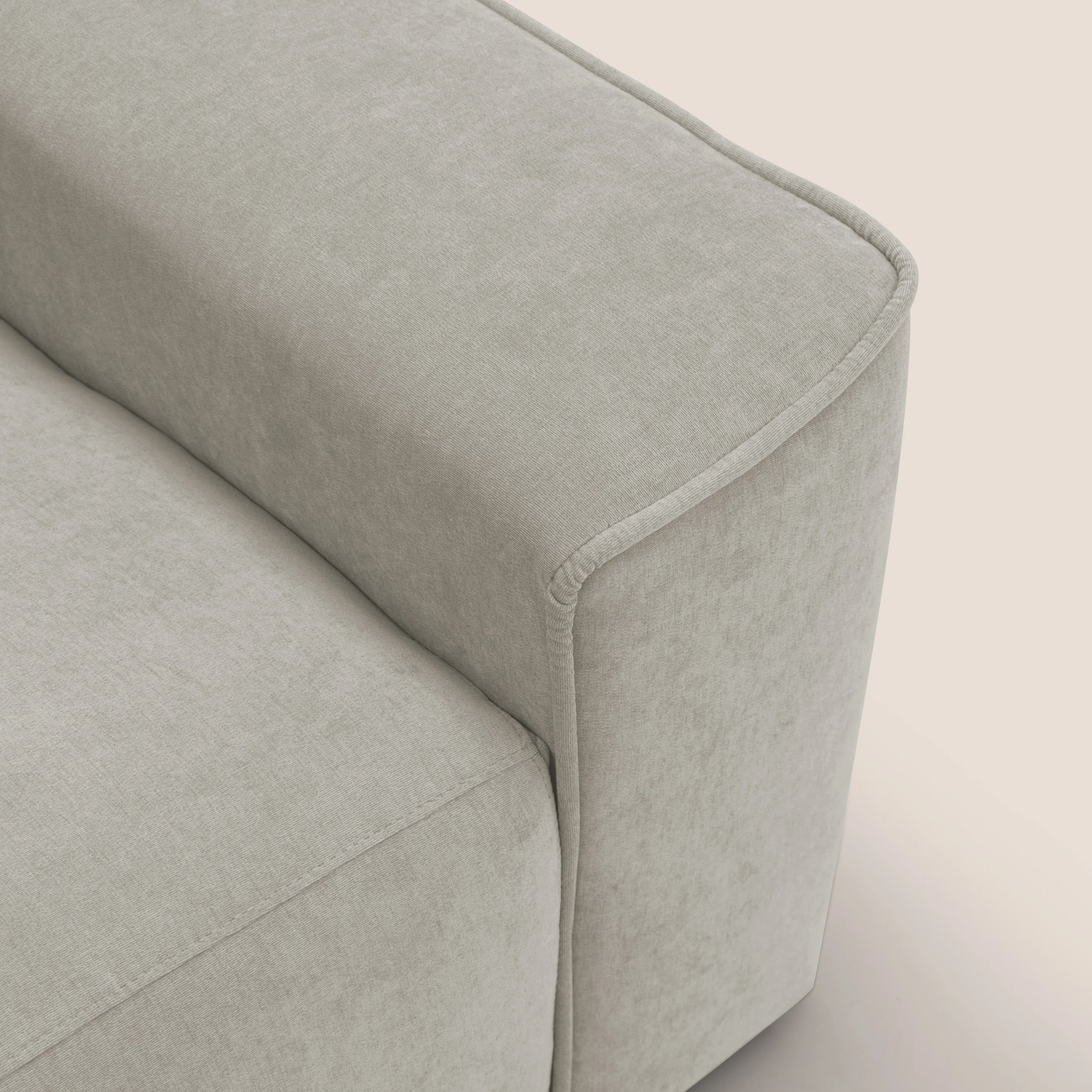Clark Canapé modulable avec option relax électrique en tissu imperméable et détachable T17 crème - Image 11