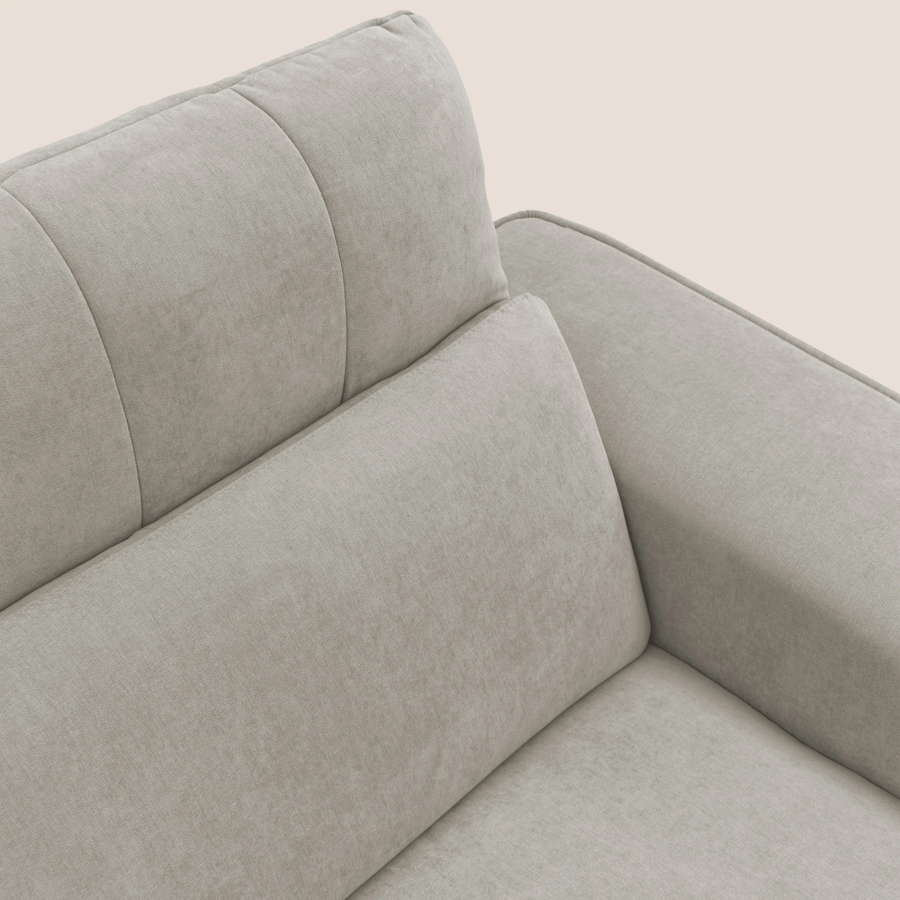Clark Canapé modulable avec option relax électrique en tissu imperméable et détachable T17 crème - Image 5