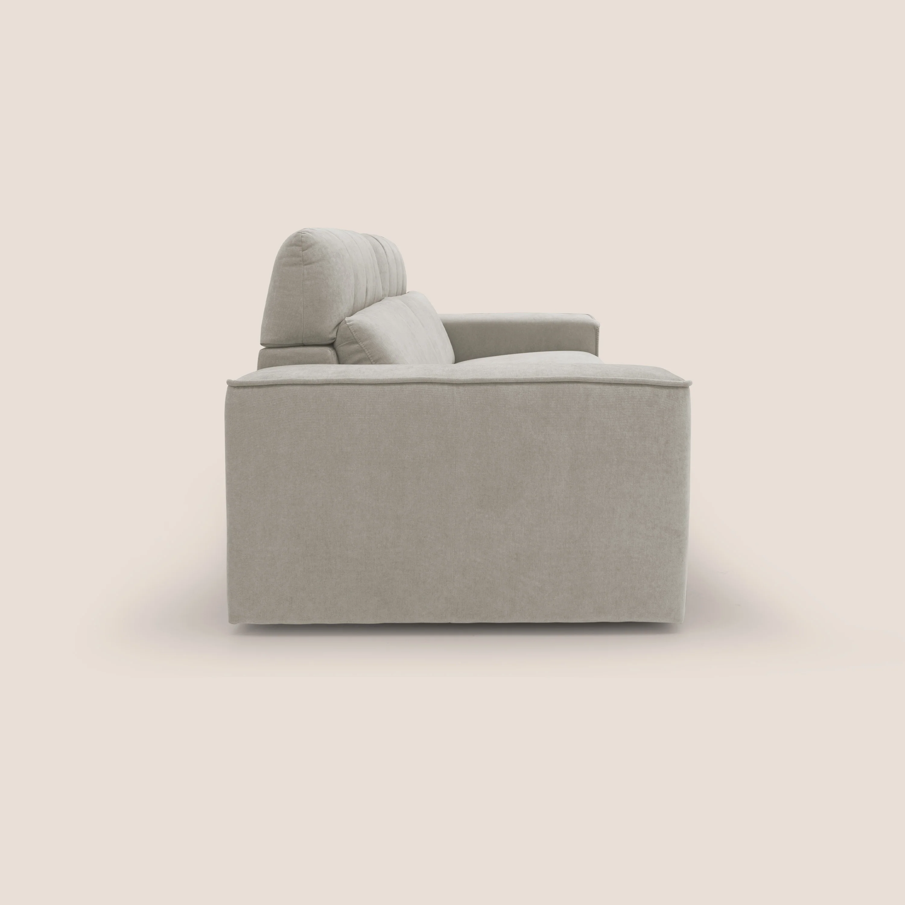 Clark Canapé modulable avec option relax électrique en tissu imperméable et détachable T17 crème - Image 6