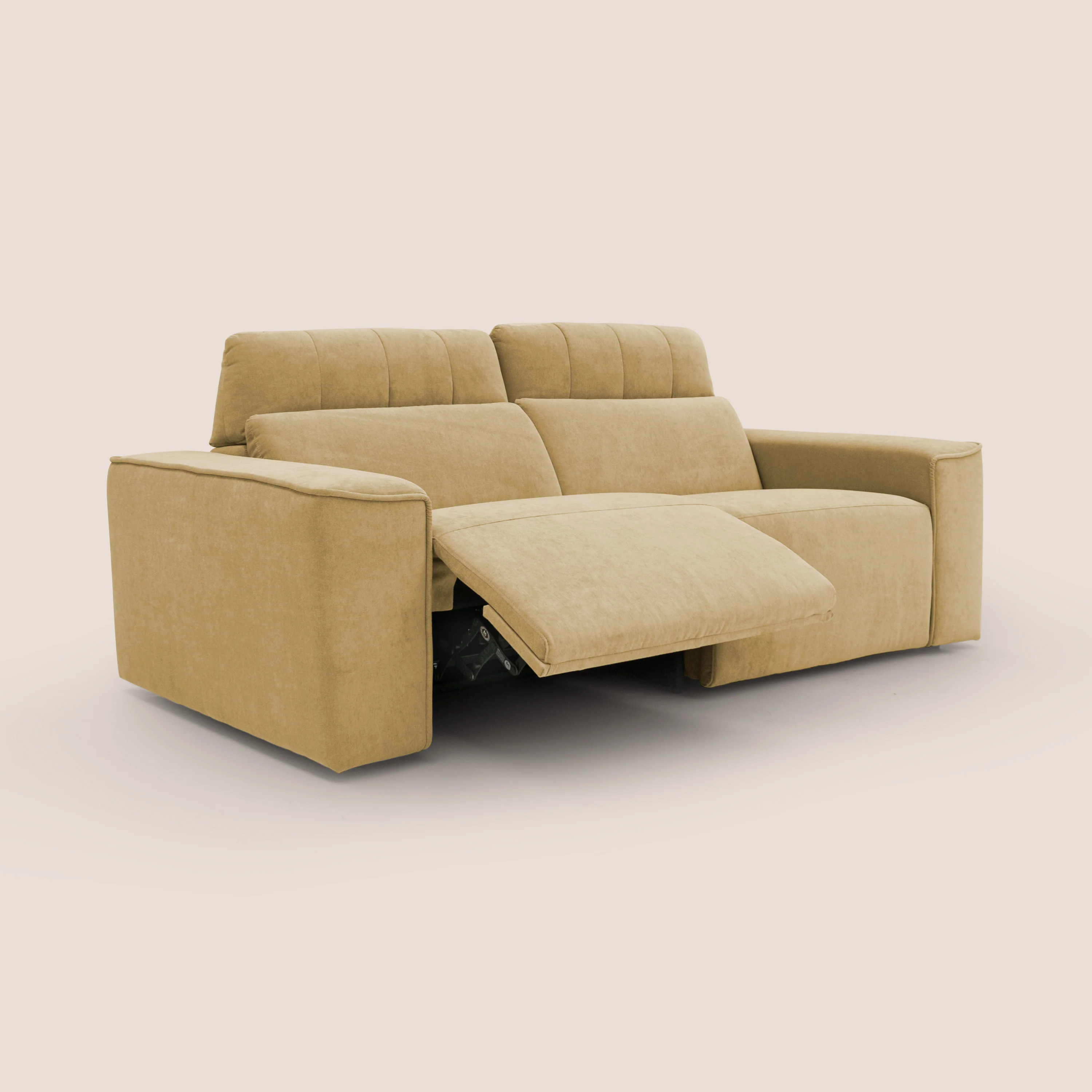 Clark Canapé modulable avec option relax électrique en tissu imperméable et détachable T17 jaune - Image 10