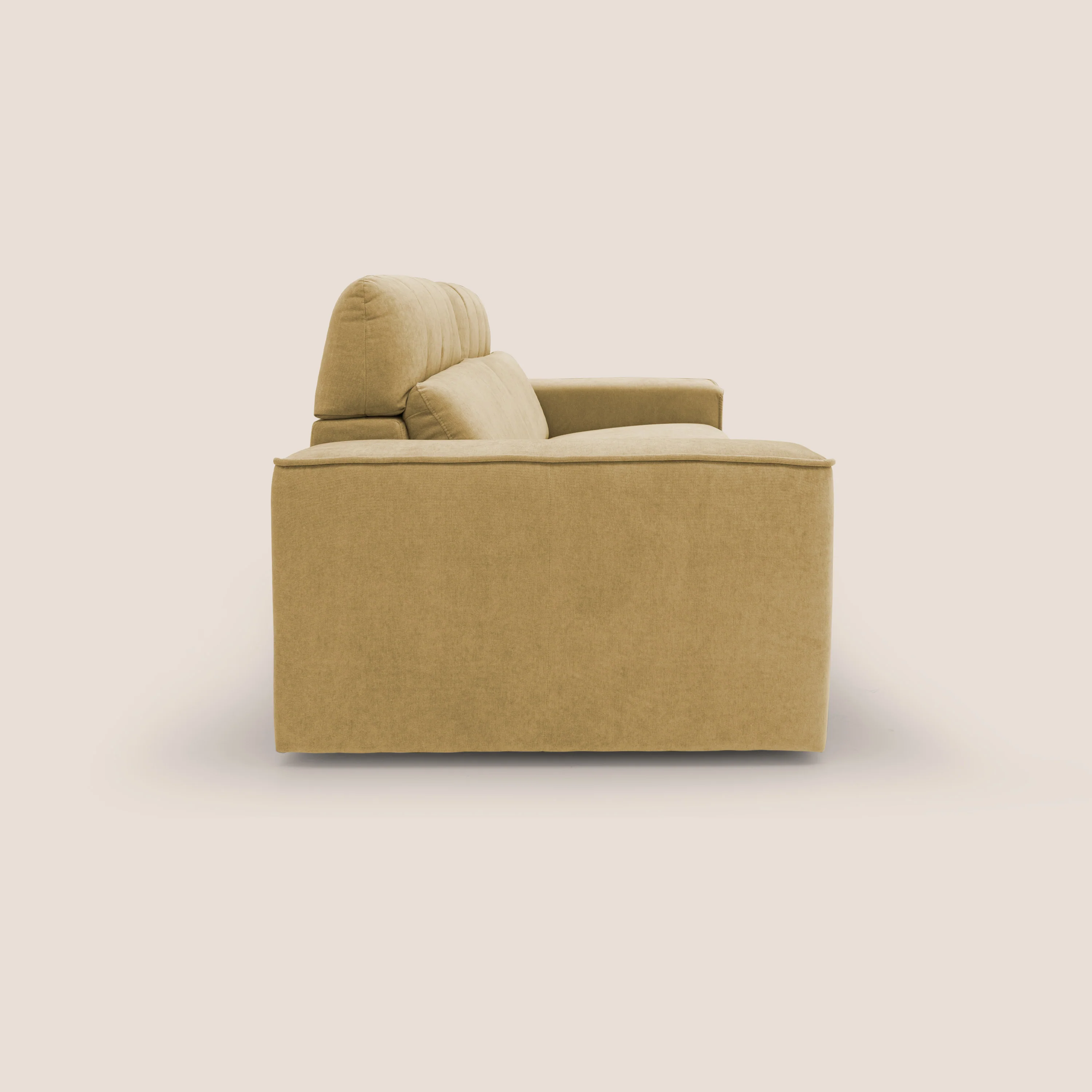 Clark Canapé modulable avec option relax électrique en tissu imperméable et détachable T17 jaune - Image 6