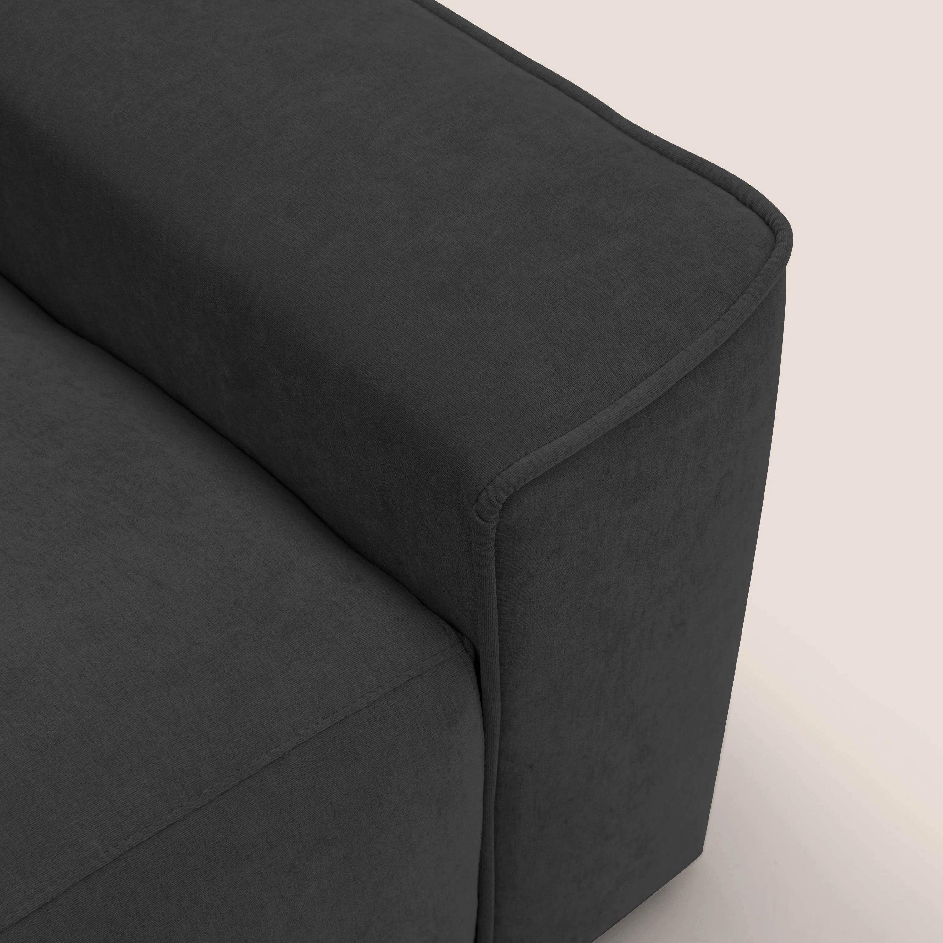 Clark Canapé modulable avec option relax électrique en tissu imperméable et détachable T17 noir - Image 11