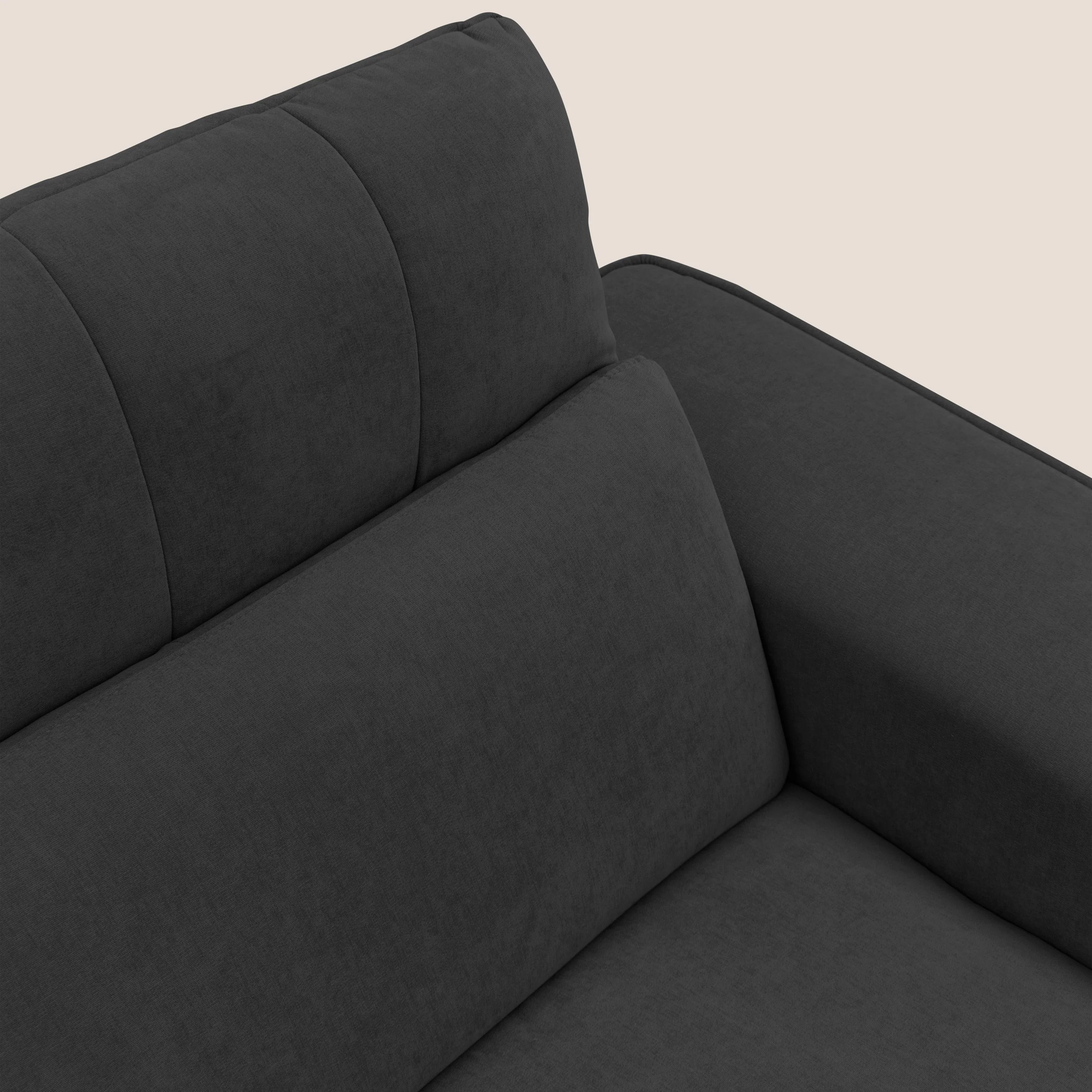 Clark Canapé modulable avec option relax électrique en tissu imperméable et détachable T17 noir - Image 5