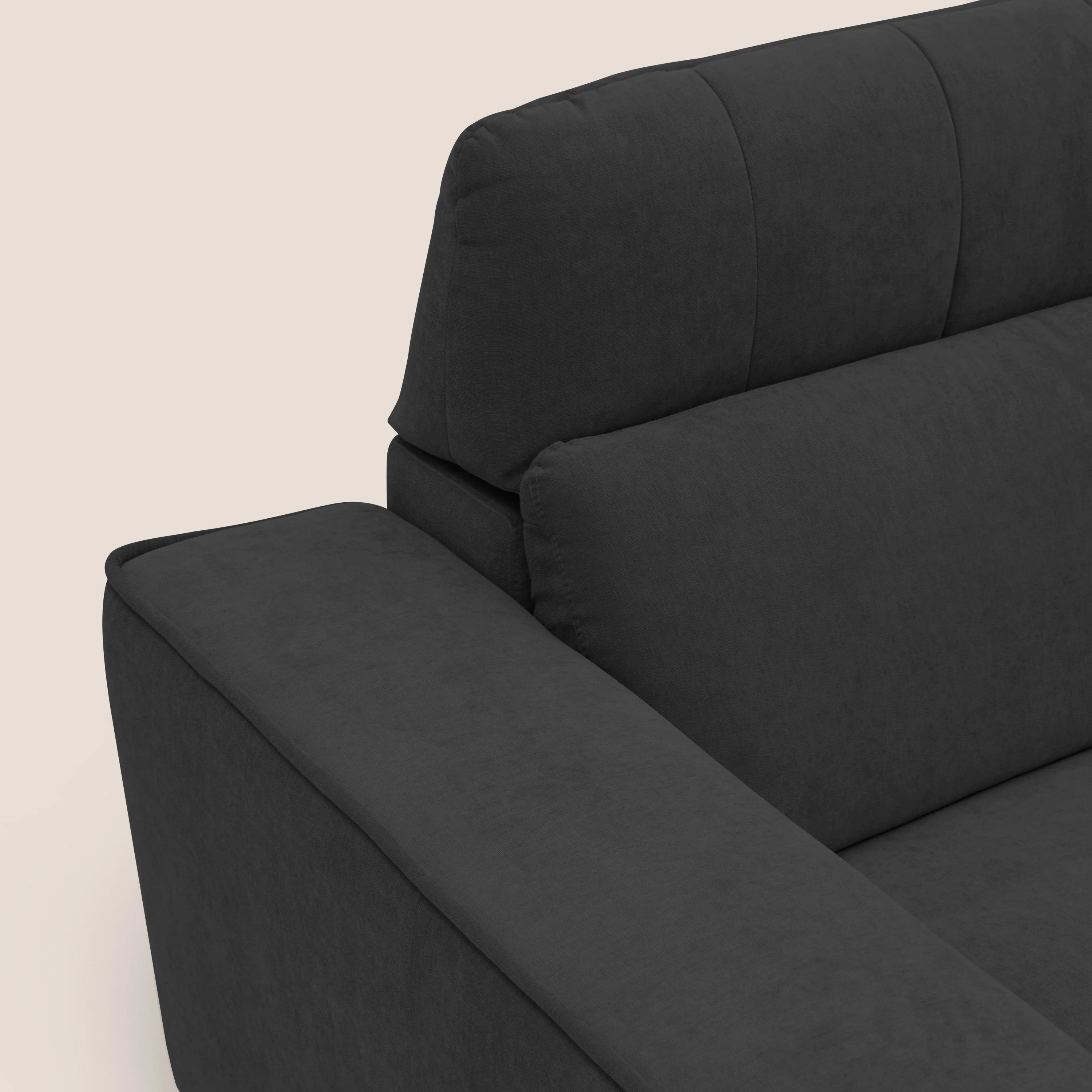 Clark Canapé modulable avec option relax électrique en tissu imperméable et détachable T17 noir - Image 7