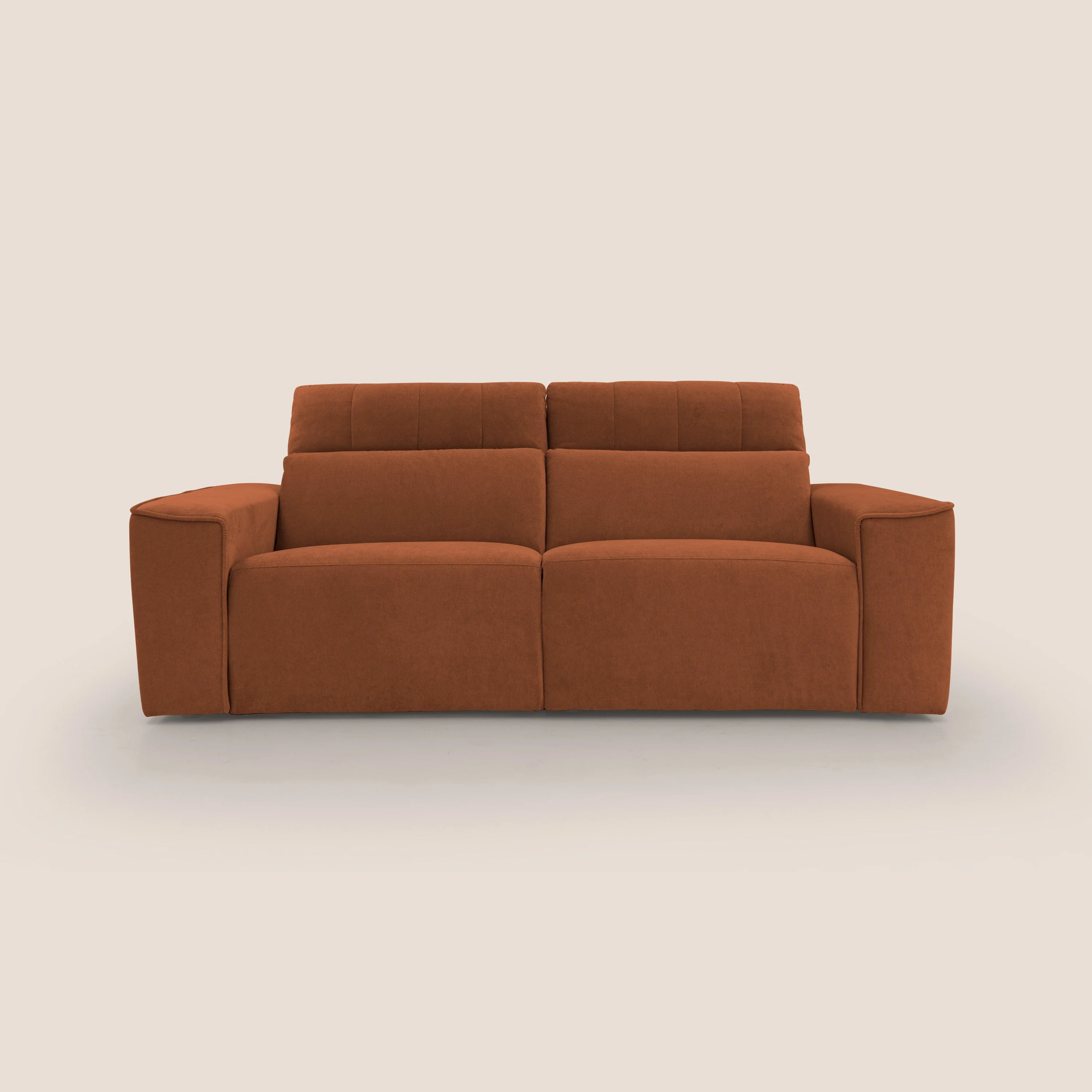 Clark Canapé modulable avec option relax électrique en tissu imperméable et détachable T17 orange