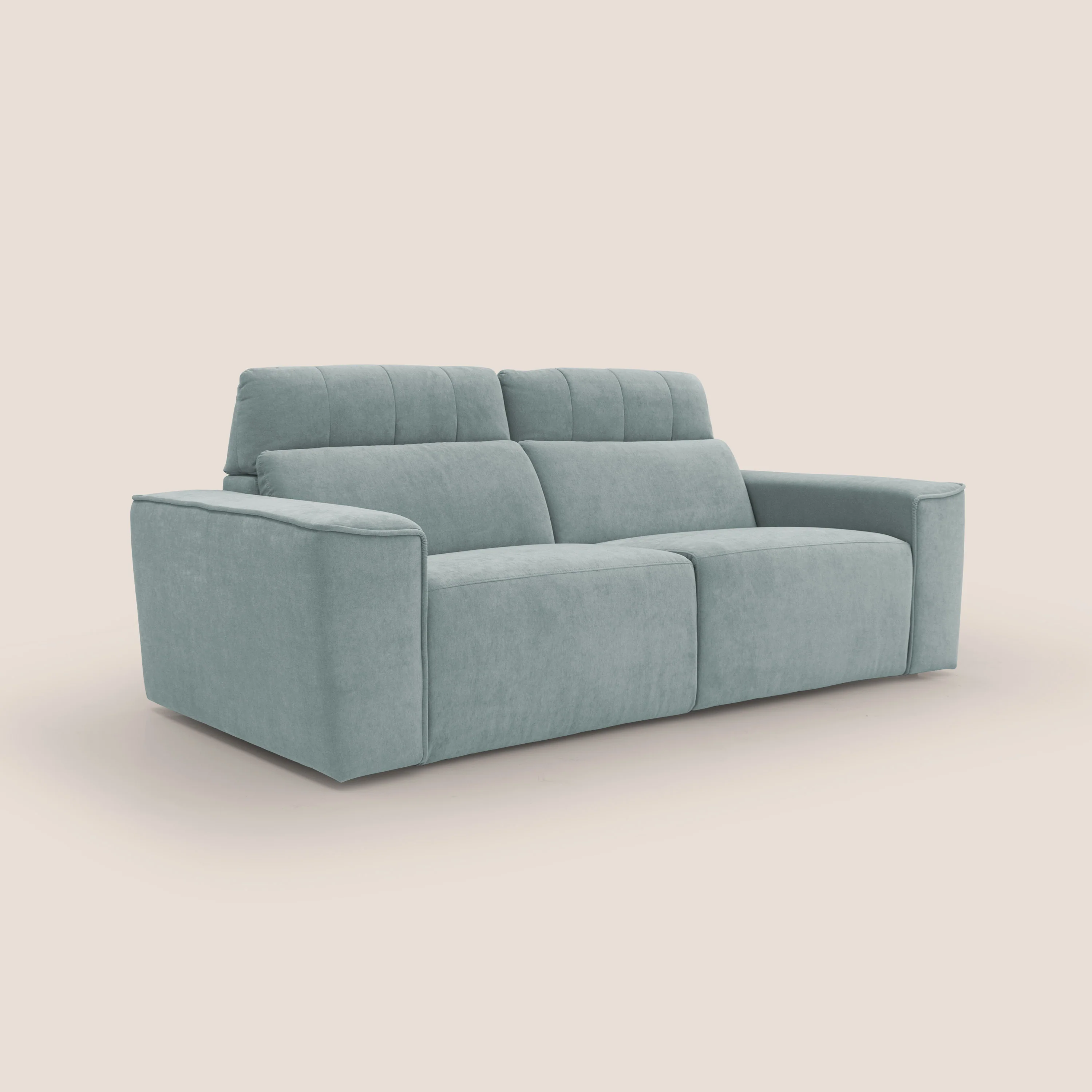 Clark Canapé modulable avec option relax électrique en tissu imperméable et détachable T17 vert d'eau - Image 4