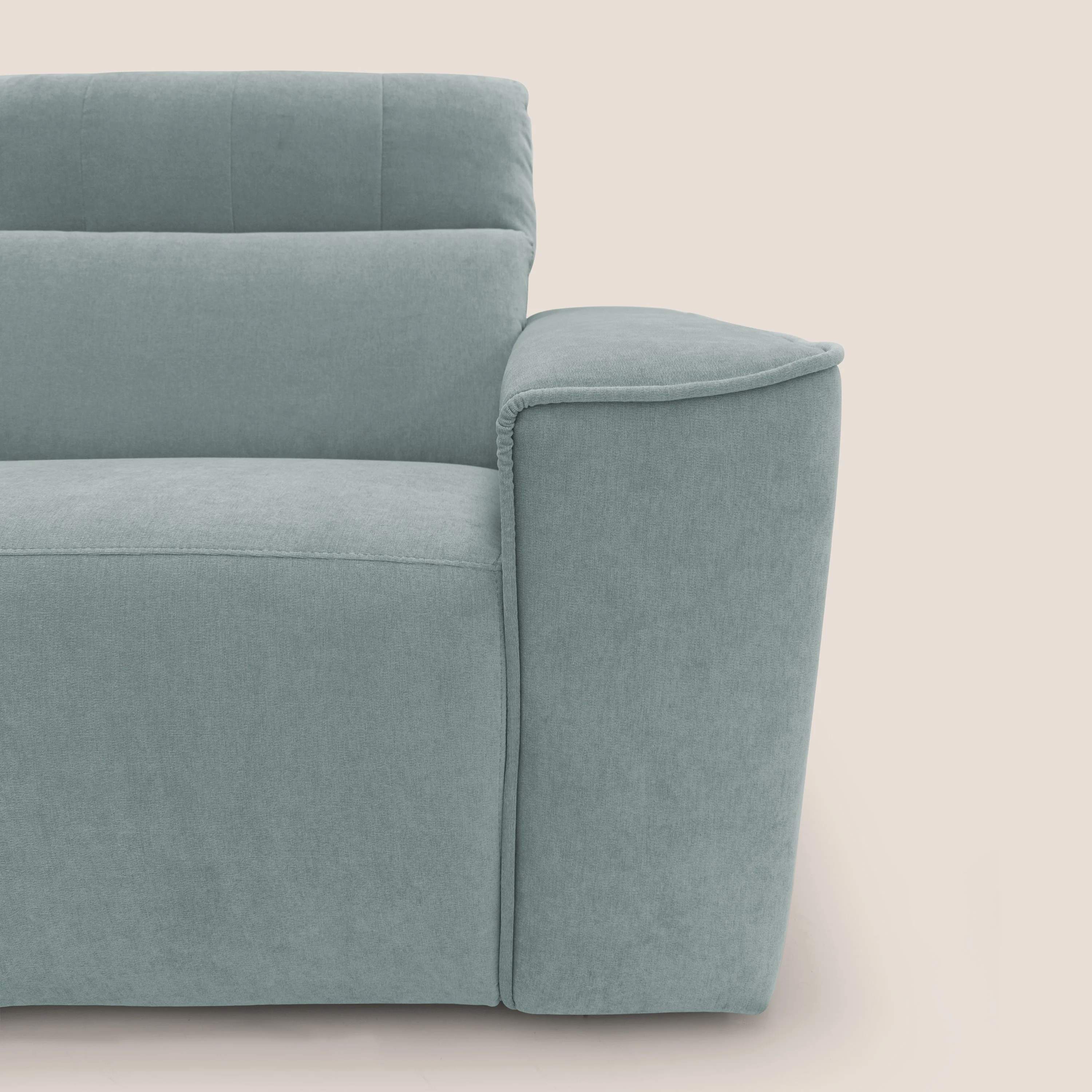 Clark Canapé modulable avec option relax électrique en tissu imperméable et détachable T17 vert d'eau - Image 7