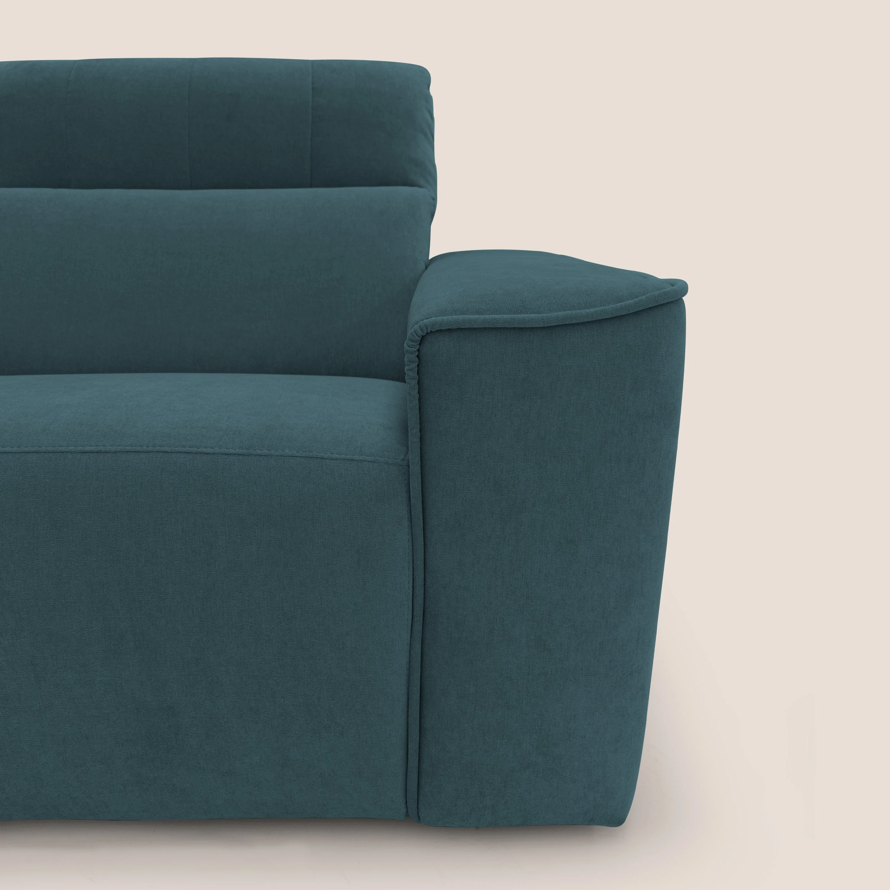 Clark canapé modulable d'angle REVERSIBLE avec option relax électrique en tissu détachable imperméable T17 bleu canard - Image 4