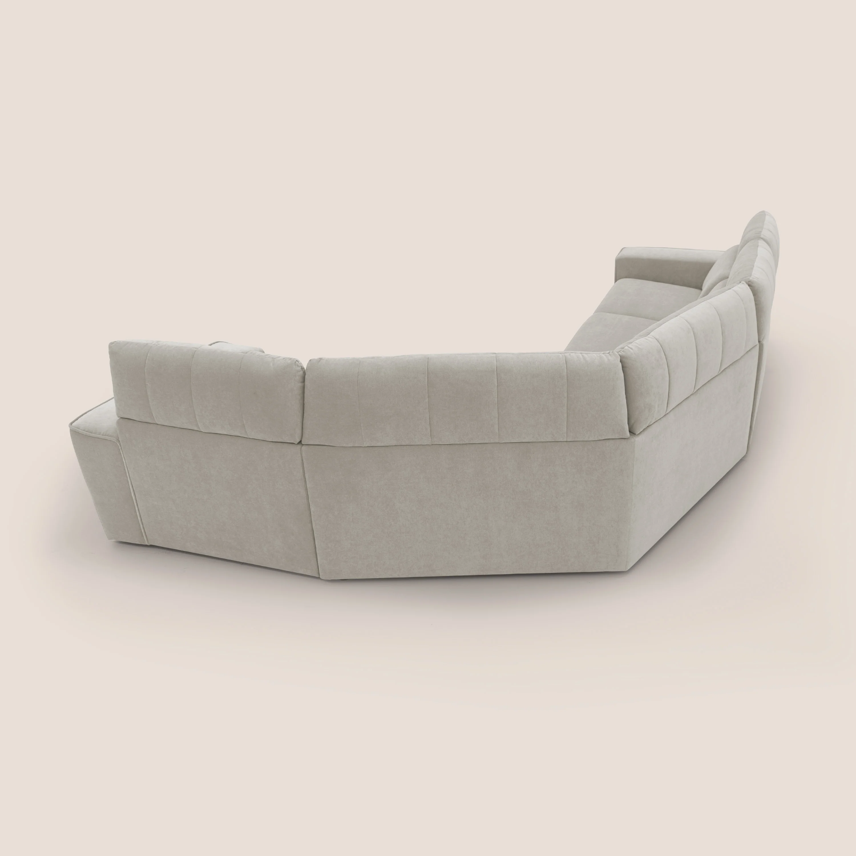 Clark canapé modulable d'angle REVERSIBLE avec option relax électrique en tissu détachable imperméable T17 crème - Image 14